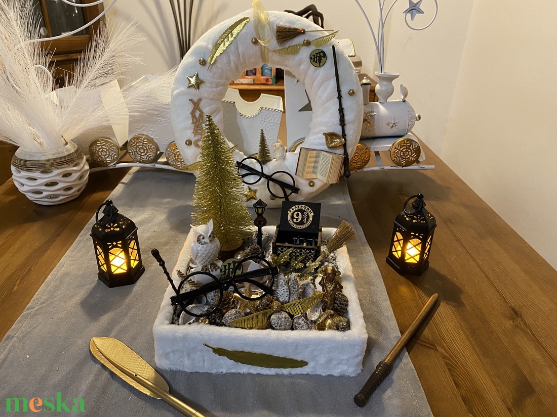 Harry Potter karácsonyi asztal disz - karácsony - karácsonyi lakásdekoráció - karácsonyfadíszek - Meska.hu Harry Potter karácsonyi asztal disz - karácsony - karácsonyi lakásdekoráció - karácsonyfadíszek - Meska.hu