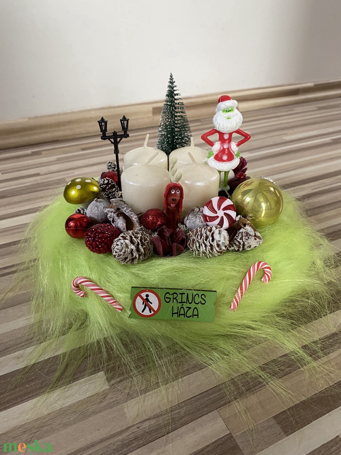 Grincs karácsonyi advent asztal disz - karácsony - adventi díszek - adventi asztaldísz - Meska.hu Grincs karácsonyi advent asztal disz - karácsony - adventi díszek - adventi asztaldísz - Meska.hu