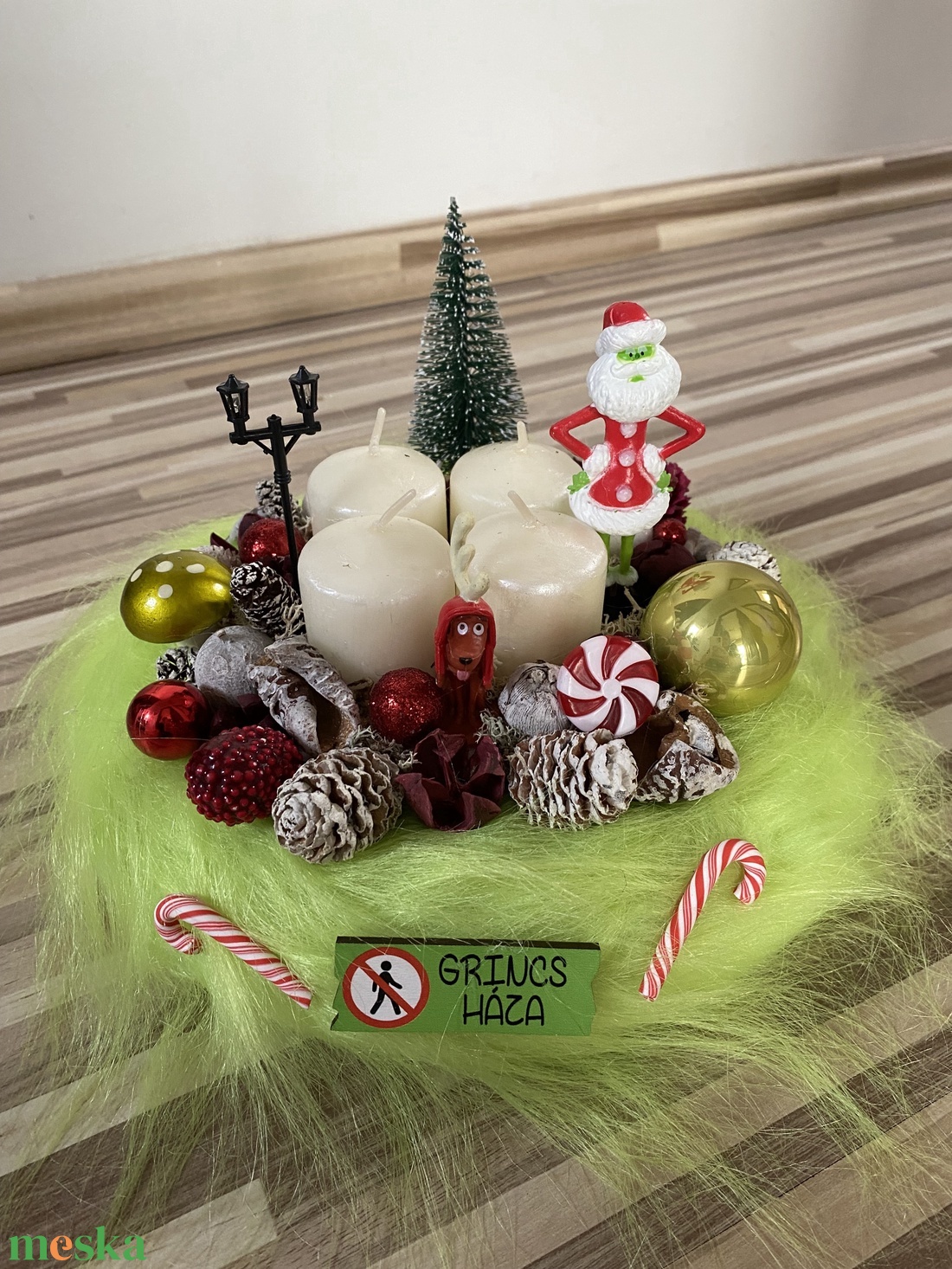 Grincs karácsonyi advent asztal disz - karácsony - adventi díszek - adventi asztaldísz - Meska.hu Grincs karácsonyi advent asztal disz - karácsony - adventi díszek - adventi asztaldísz - Meska.hu