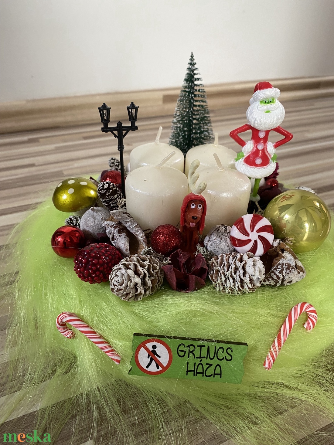 Grincs karácsonyi advent asztal disz - karácsony - adventi díszek - adventi asztaldísz - Meska.hu Grincs karácsonyi advent asztal disz - karácsony - adventi díszek - adventi asztaldísz - Meska.hu
