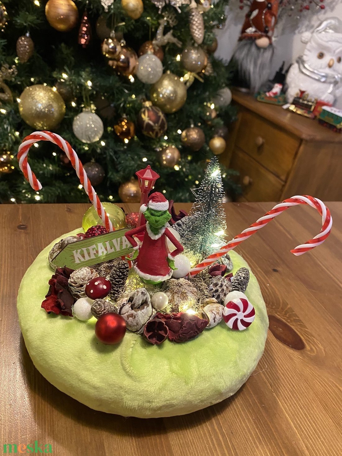 Grincs karácsonyi asztal disz - karácsony - adventi díszek - adventi asztaldísz - Meska.hu Grincs karácsonyi asztal disz - karácsony - adventi díszek - adventi asztaldísz - Meska.hu