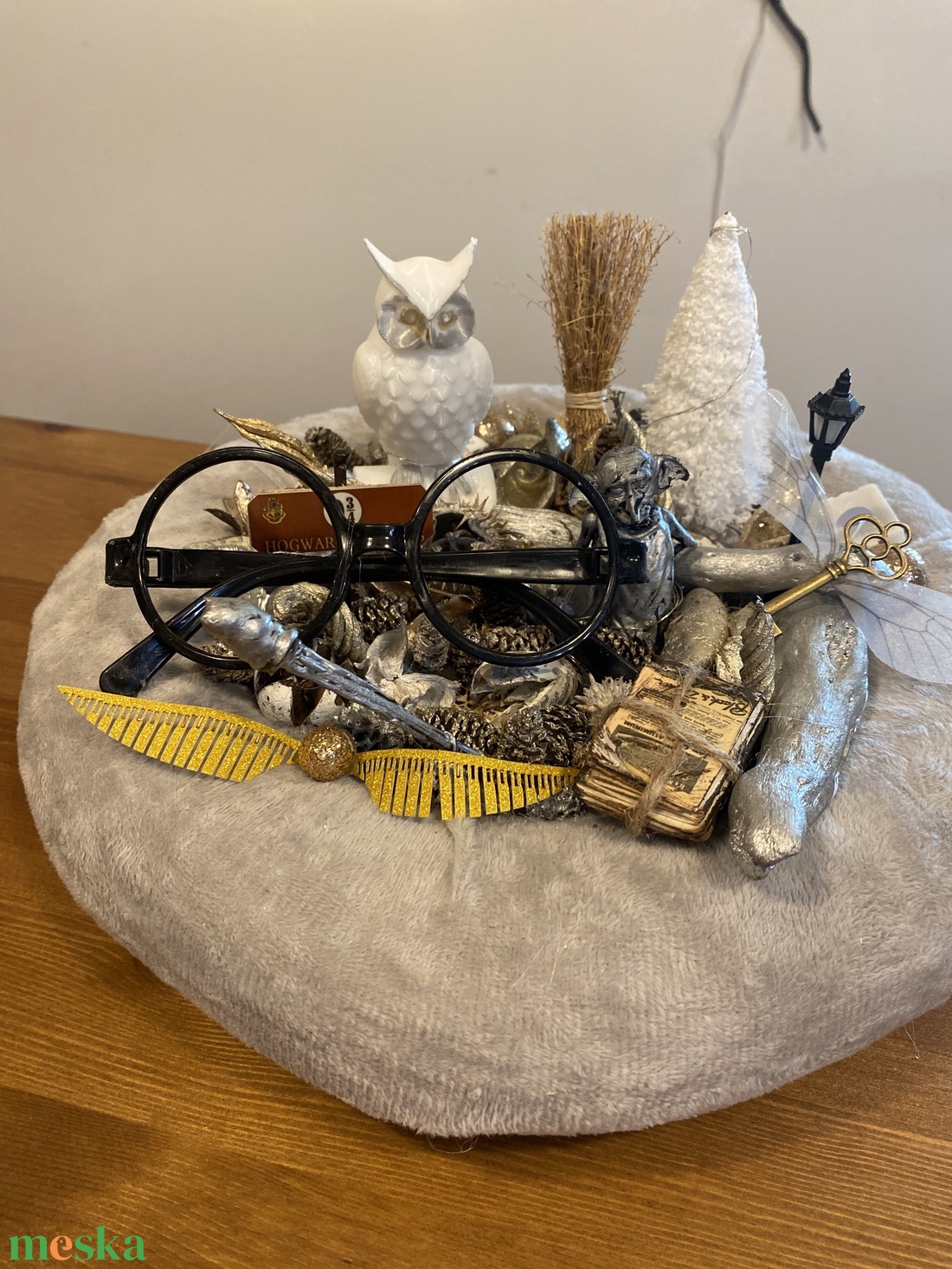 Harry Potter karácsonyi asztal disz - karácsony - adventi díszek - adventi koszorú - Meska.hu Harry Potter karácsonyi asztal disz - karácsony - adventi díszek - adventi koszorú - Meska.hu