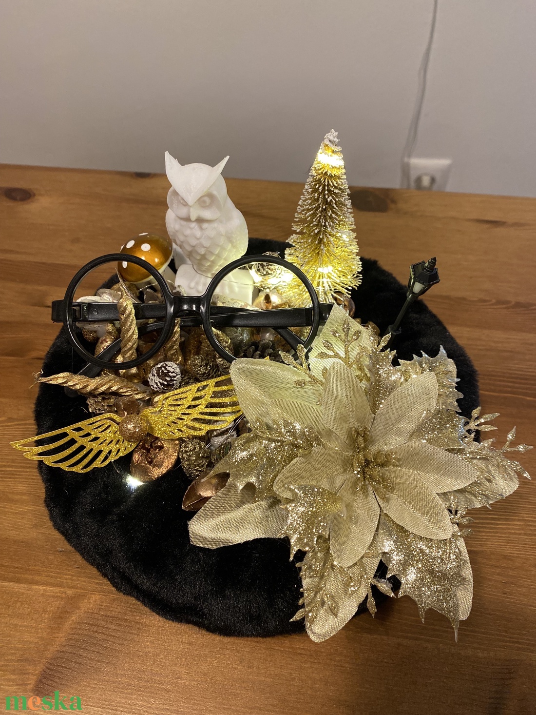 Harry Potter karácsonyi asztal disz - karácsony - adventi díszek - adventi koszorú - Meska.hu Harry Potter karácsonyi asztal disz - karácsony - adventi díszek - adventi koszorú - Meska.hu