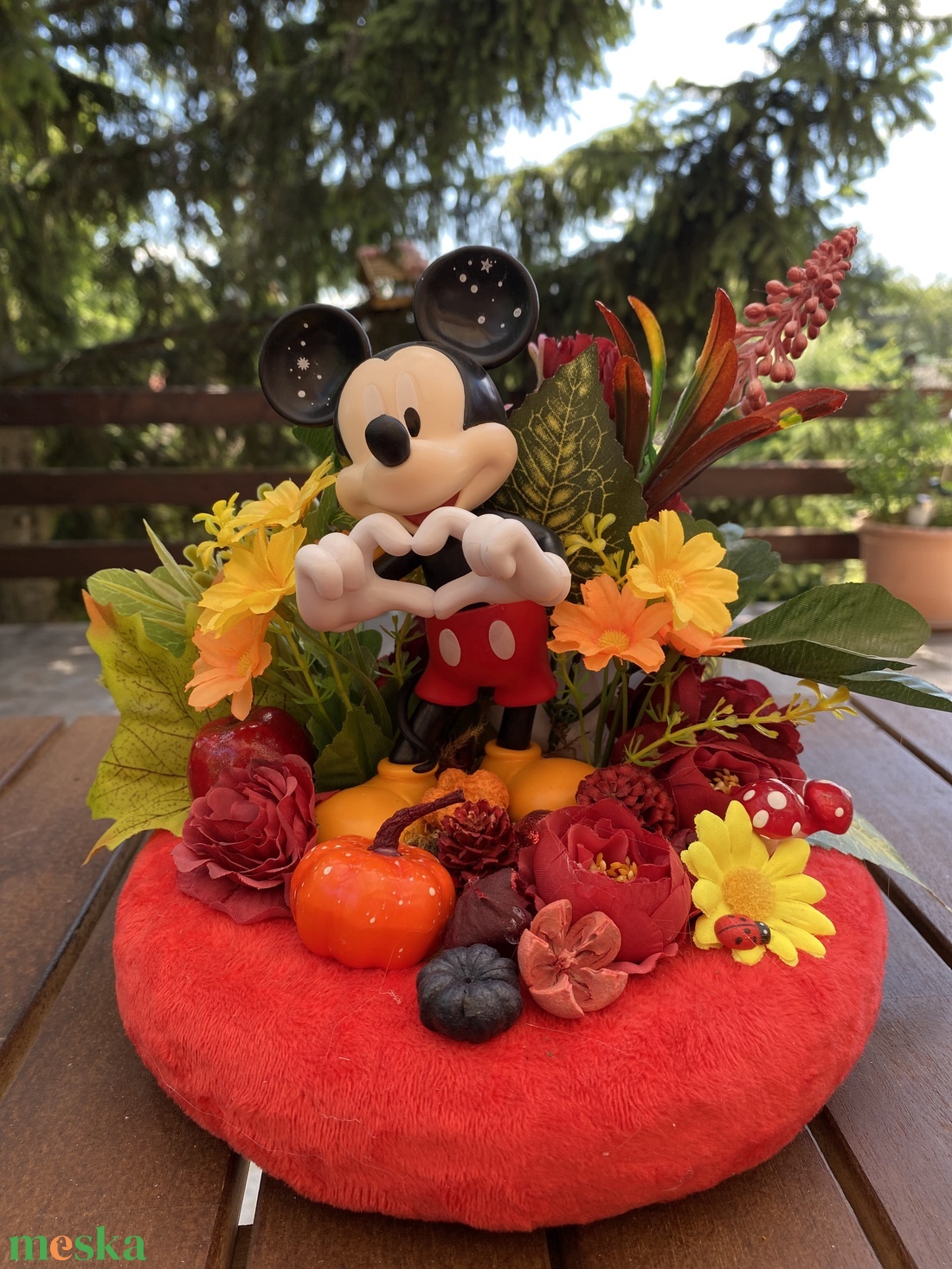Disney Mickey  őszi   dekor - otthon & életmód - dekoráció - virágdísz és tartó - koszorú - Meska.hu