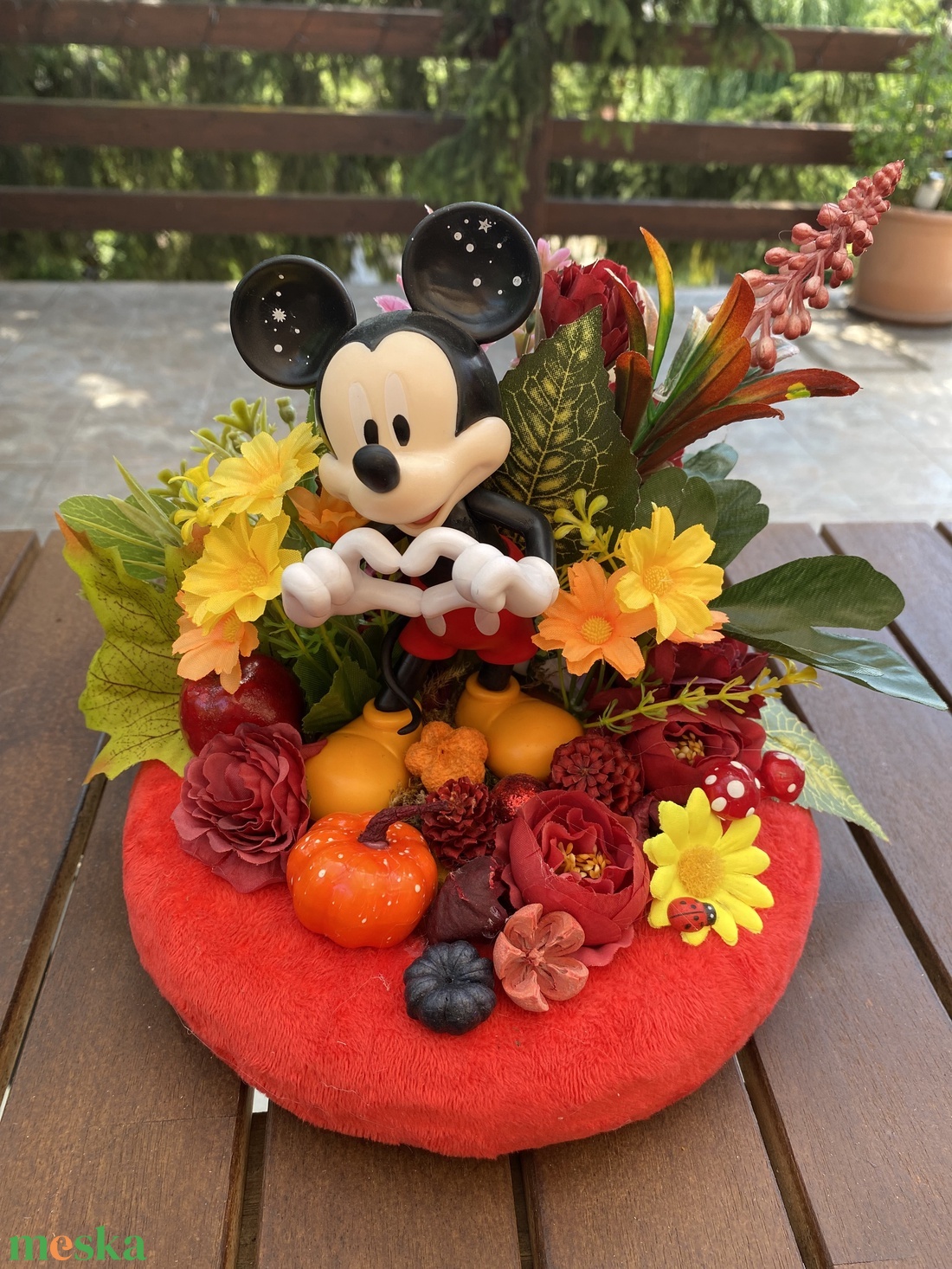 Disney Mickey  őszi   dekor - otthon & életmód - dekoráció - virágdísz és tartó - koszorú - Meska.hu