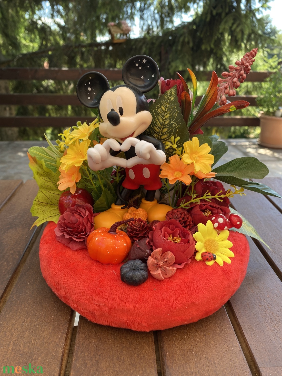 Disney Mickey  őszi   dekor - otthon & életmód - dekoráció - virágdísz és tartó - koszorú - Meska.hu