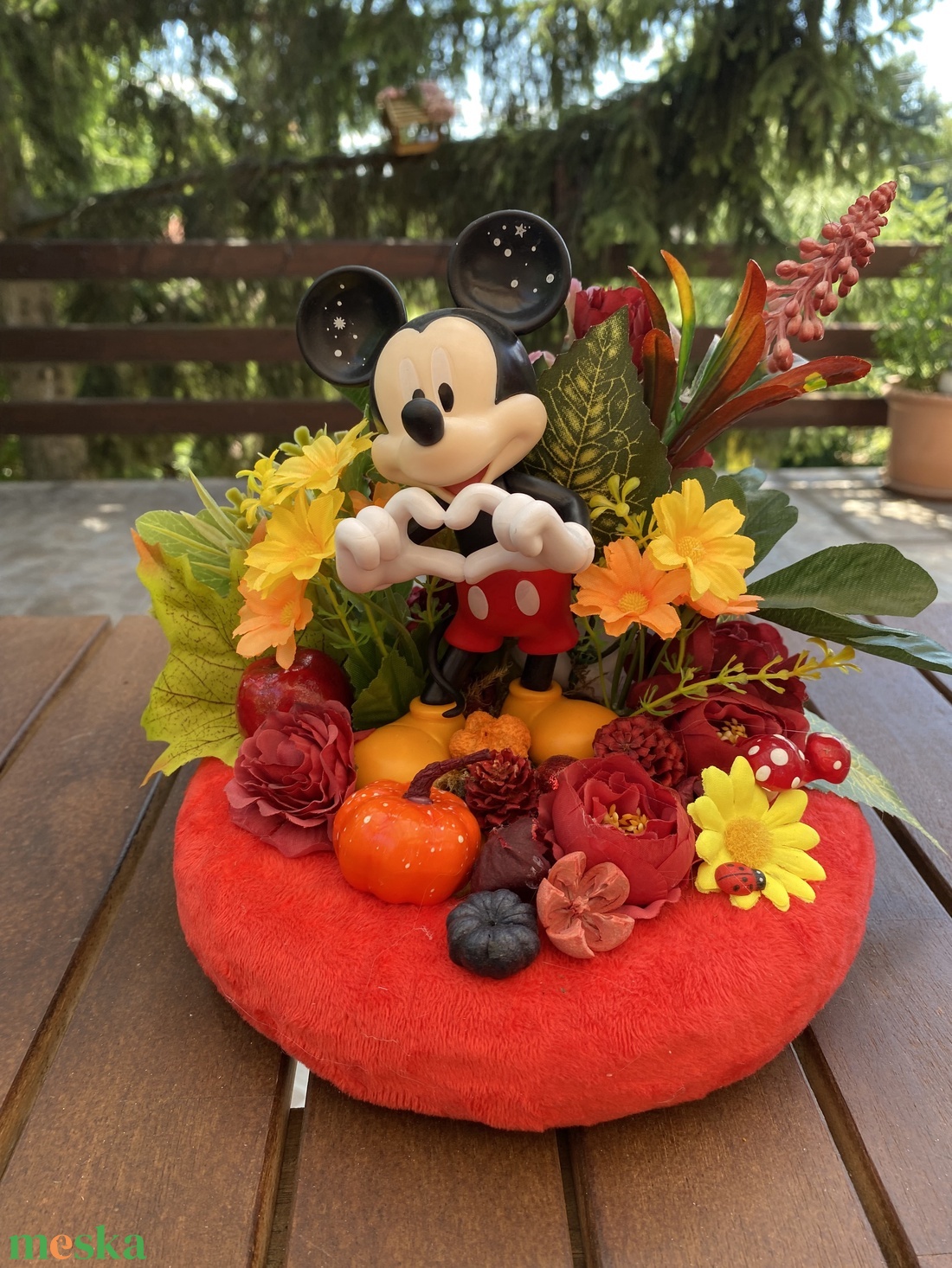 Disney Mickey  őszi   dekor - otthon & életmód - dekoráció - virágdísz és tartó - koszorú - Meska.hu