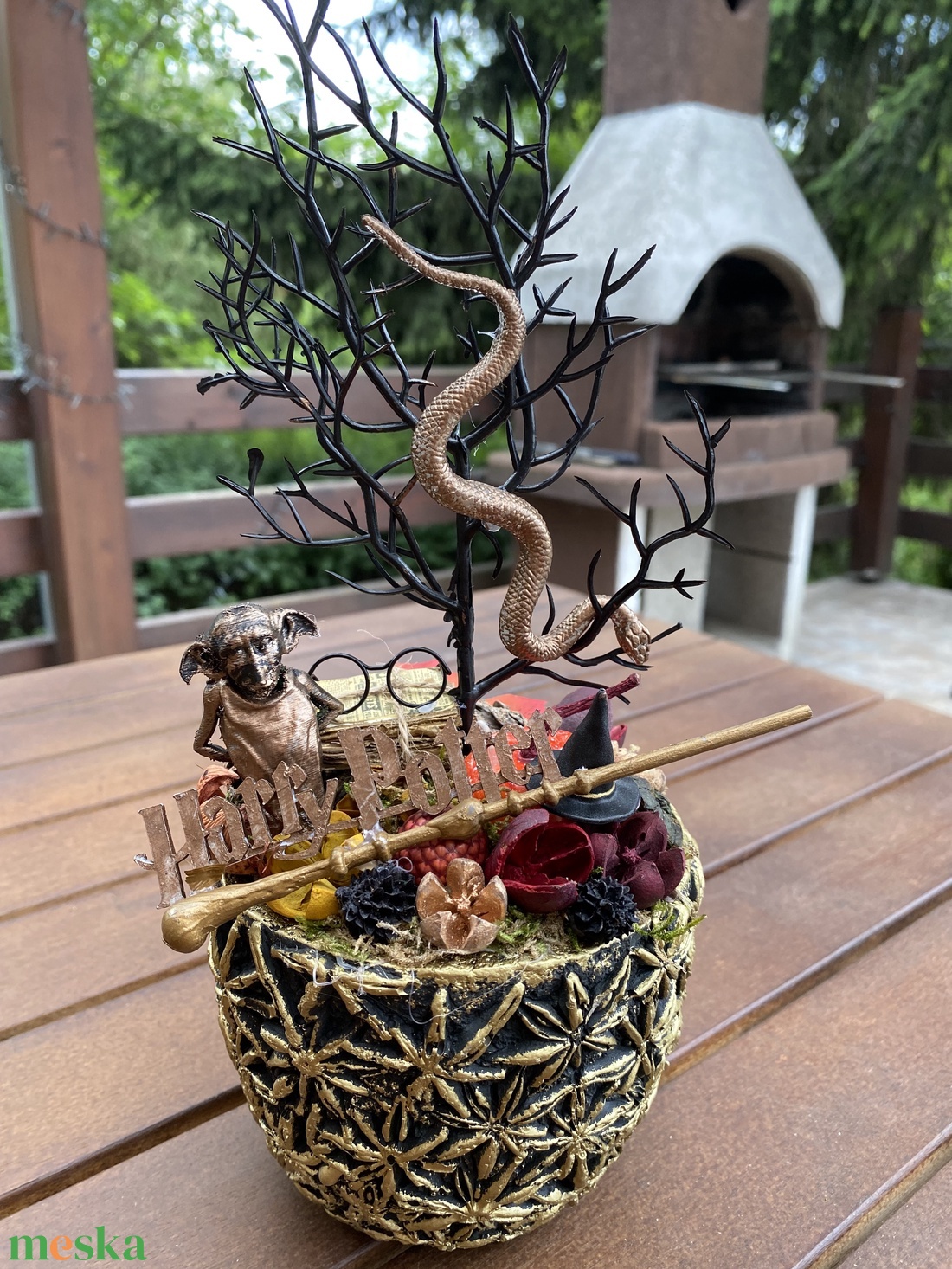 Harry Potter Halloween  őszi asztal disz  - otthon & életmód - dekoráció - halloween - halloweeni ajtódíszek és ablakdíszek - Meska.hu