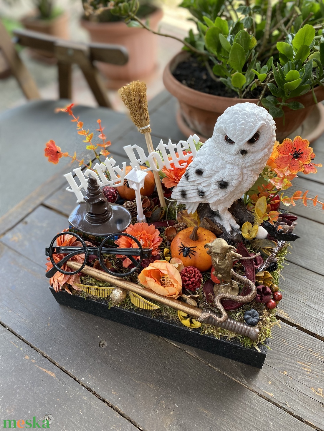 Harry Potter őszi asztal disz - otthon & életmód - dekoráció - halloween - halloweeni asztaldísz - Meska.hu Harry Potter őszi asztal disz - otthon & életmód - dekoráció - halloween - halloweeni asztaldísz - Meska.hu