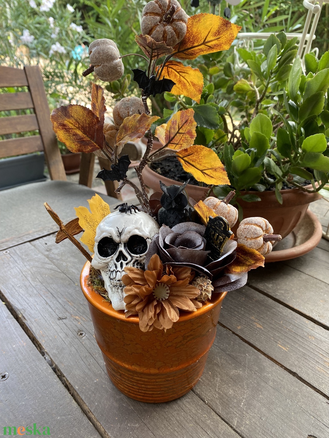 Őszi haloween asztaldísz - otthon & életmód - dekoráció - halloween - halloweeni asztaldísz - Meska.hu Őszi haloween asztaldísz - otthon & életmód - dekoráció - halloween - halloweeni asztaldísz - Meska.hu