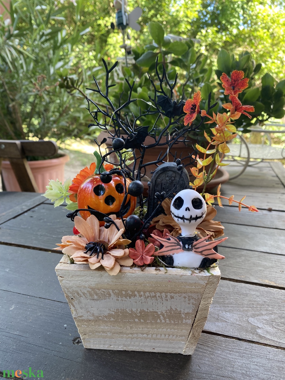  Jack Skalligton őszi halloween  - otthon & életmód - dekoráció - virágdísz és tartó - virágtartó - Meska.hu