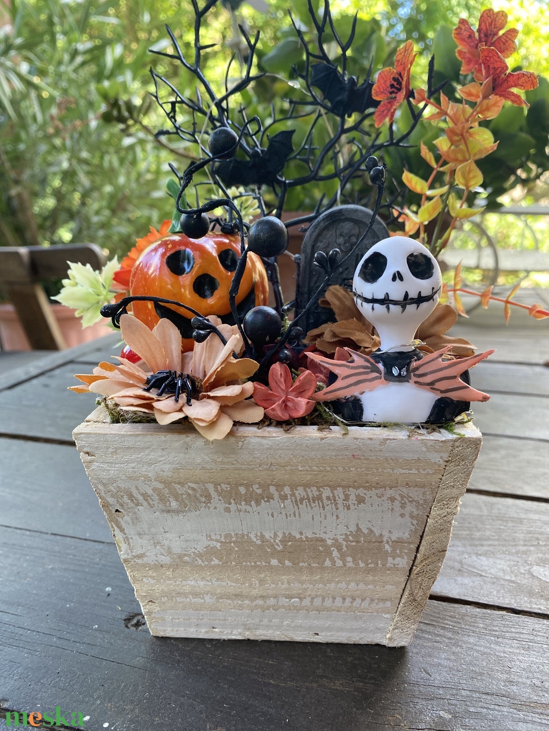  Jack Skalligton őszi halloween  - otthon & életmód - dekoráció - virágdísz és tartó - virágtartó - Meska.hu