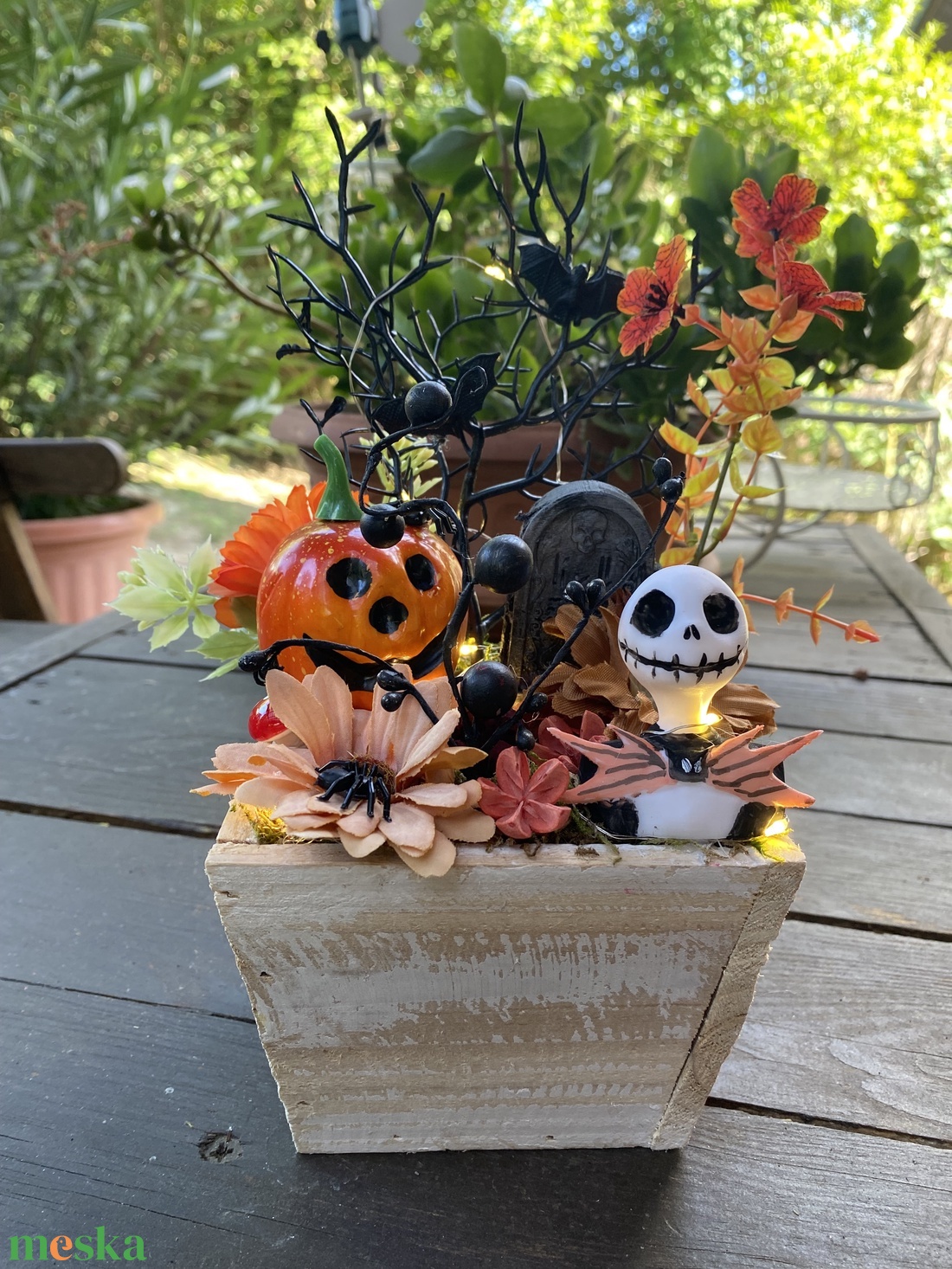  Jack Skalligton őszi halloween  - otthon & életmód - dekoráció - virágdísz és tartó - virágtartó - Meska.hu