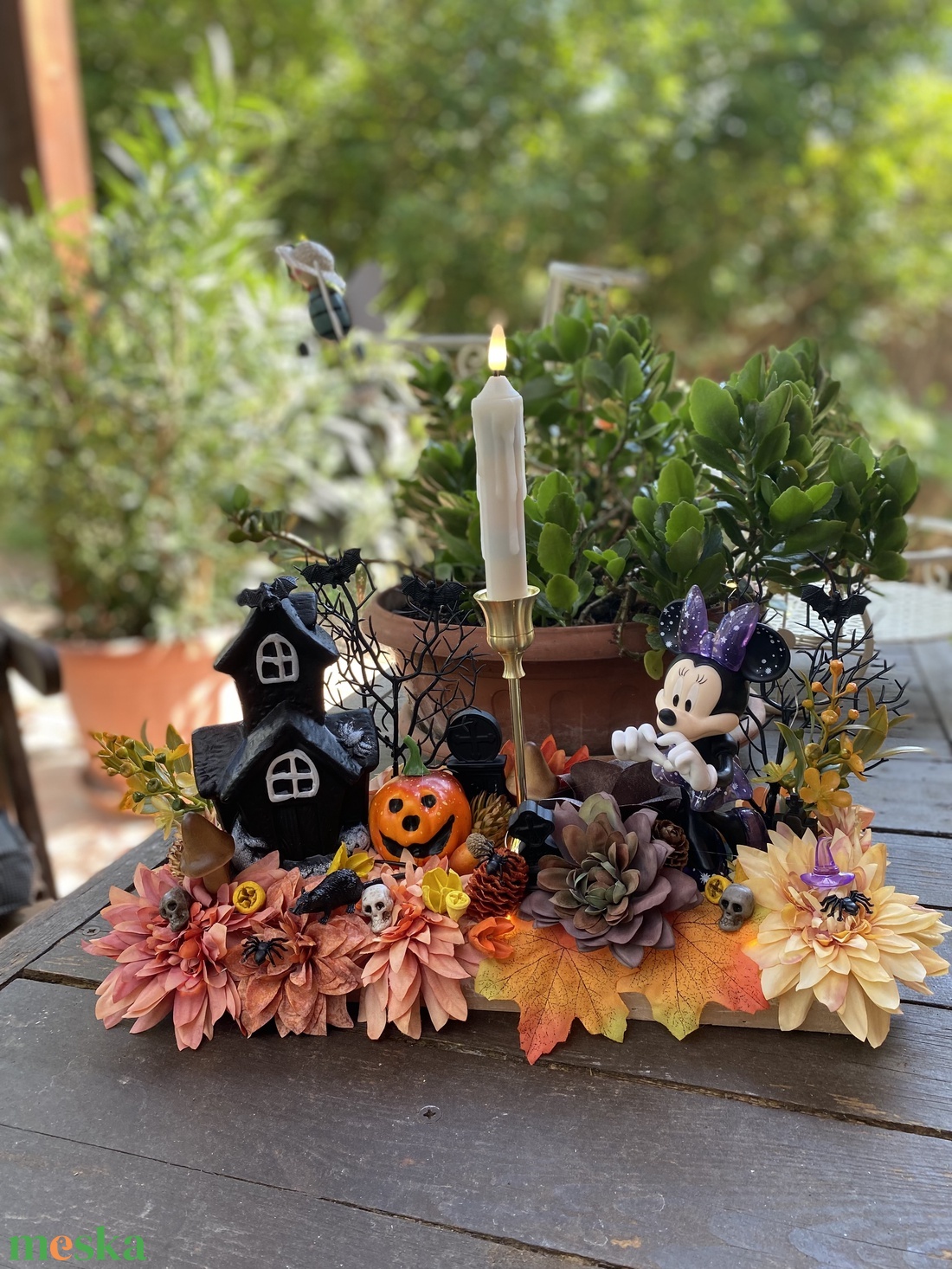 Disney Minnie halloween  asztal disz  - otthon & életmód - dekoráció - virágdísz és tartó - virágtartó - Meska.hu
