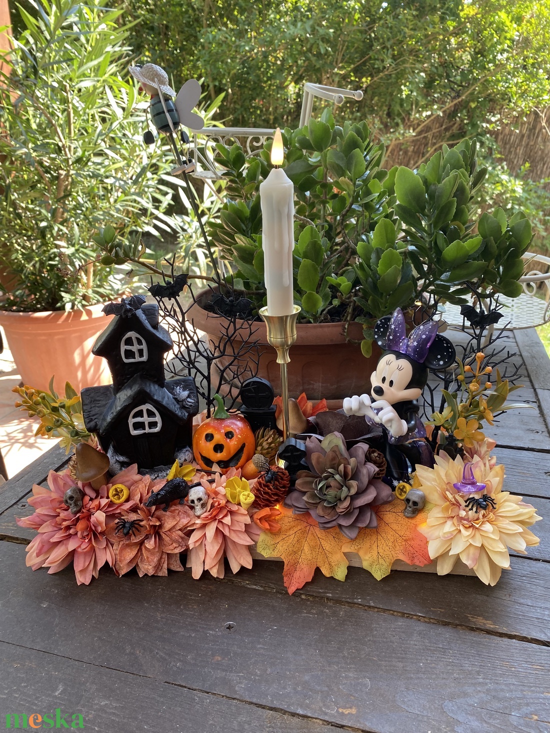Disney Minnie halloween  asztal disz  - otthon & életmód - dekoráció - virágdísz és tartó - virágtartó - Meska.hu