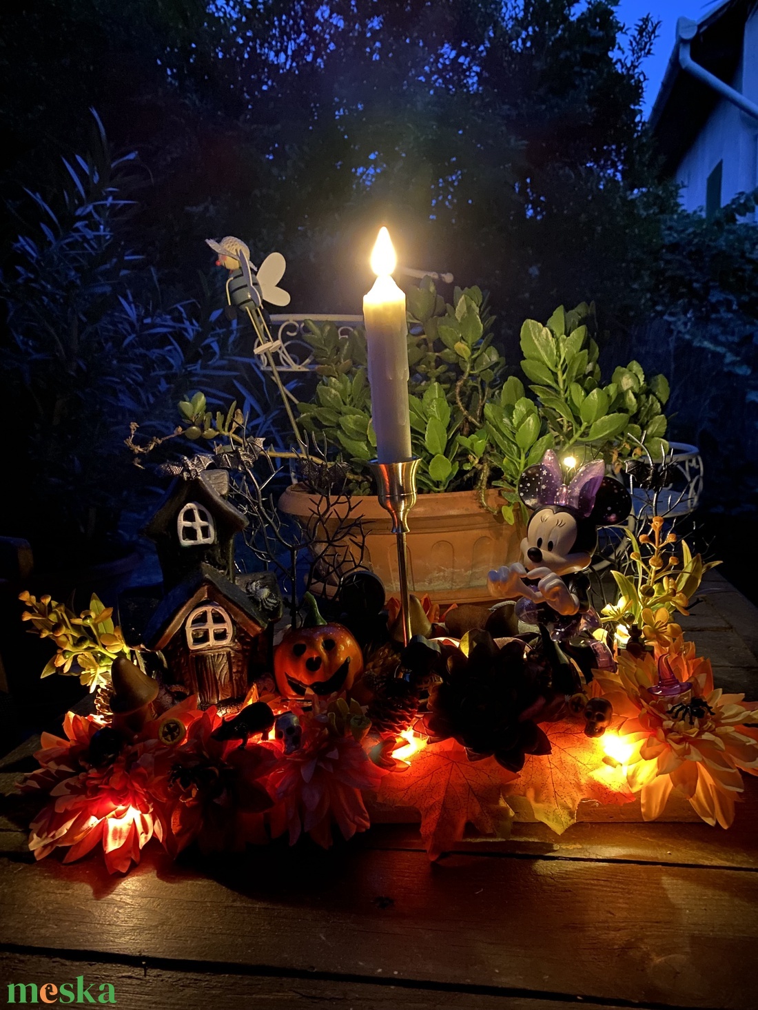 Disney Minnie halloween  asztal disz  - otthon & életmód - dekoráció - virágdísz és tartó - virágtartó - Meska.hu