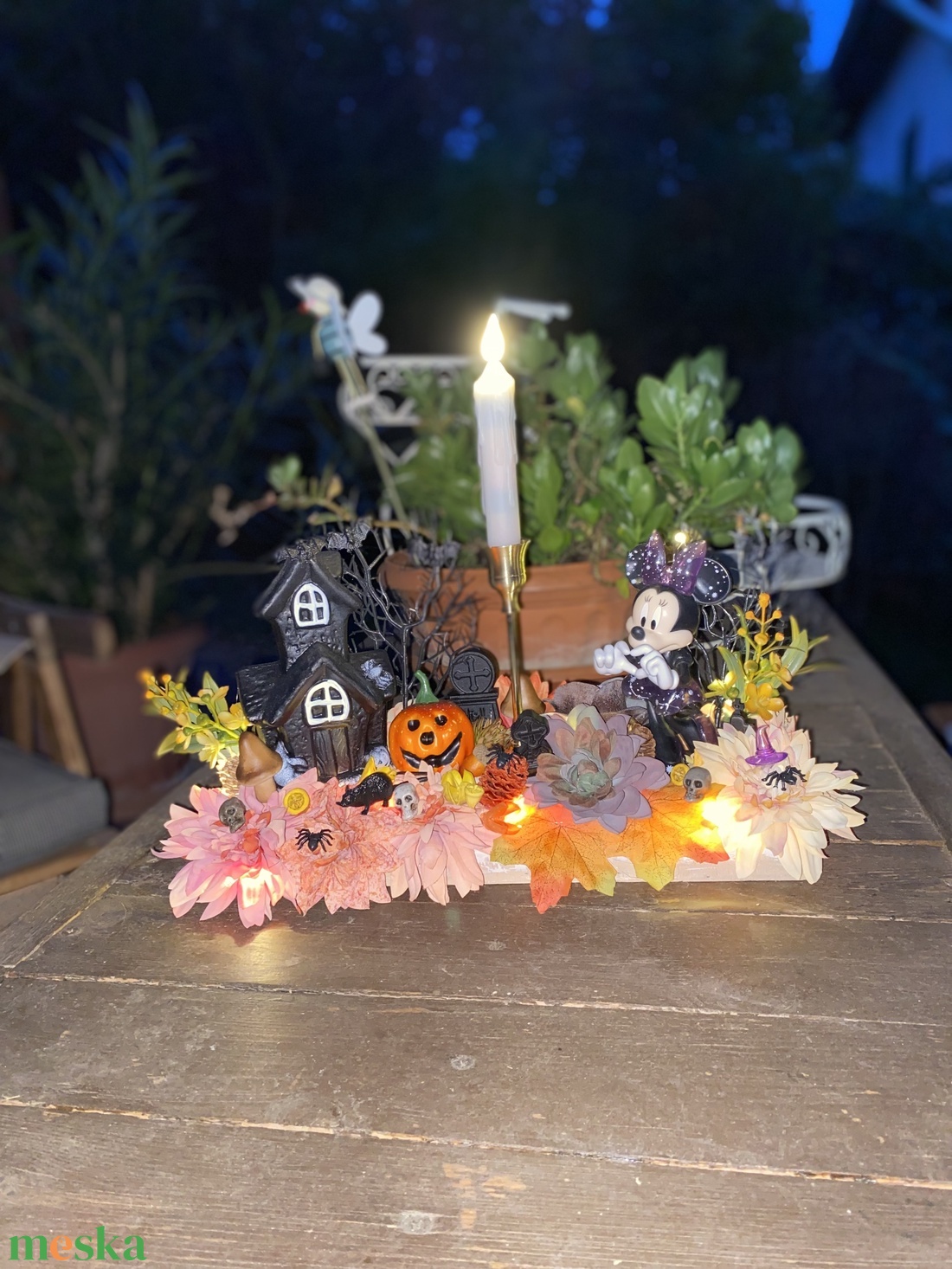Disney Minnie halloween  asztal disz  - otthon & életmód - dekoráció - virágdísz és tartó - virágtartó - Meska.hu
