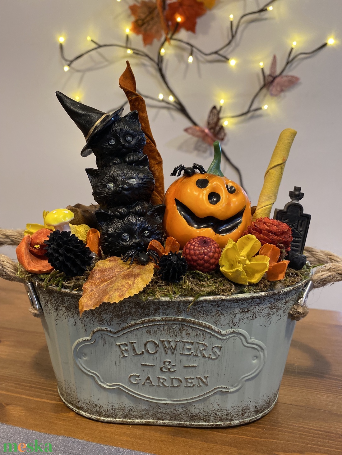 Halloween öszi asztal disz - otthon & életmód - dekoráció - halloween - halloweeni ajtódíszek és ablakdíszek - Meska.hu Halloween öszi asztal disz - otthon & életmód - dekoráció - halloween - halloweeni ajtódíszek és ablakdíszek - Meska.hu