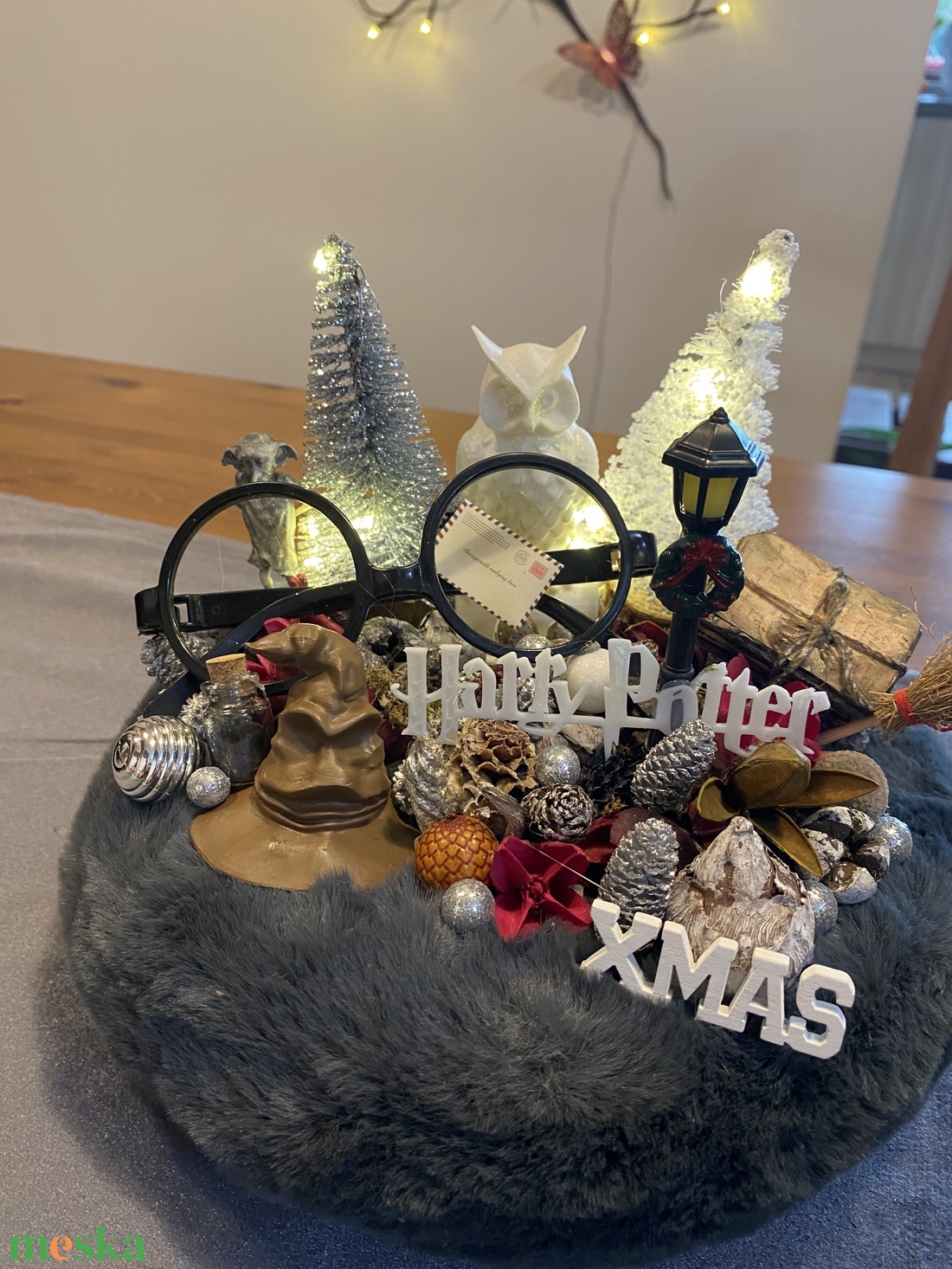 Harry Potter karácsonyi  asztal disz  - karácsony - karácsonyi lakásdekoráció - karácsonyi lakásdíszek - Meska.hu