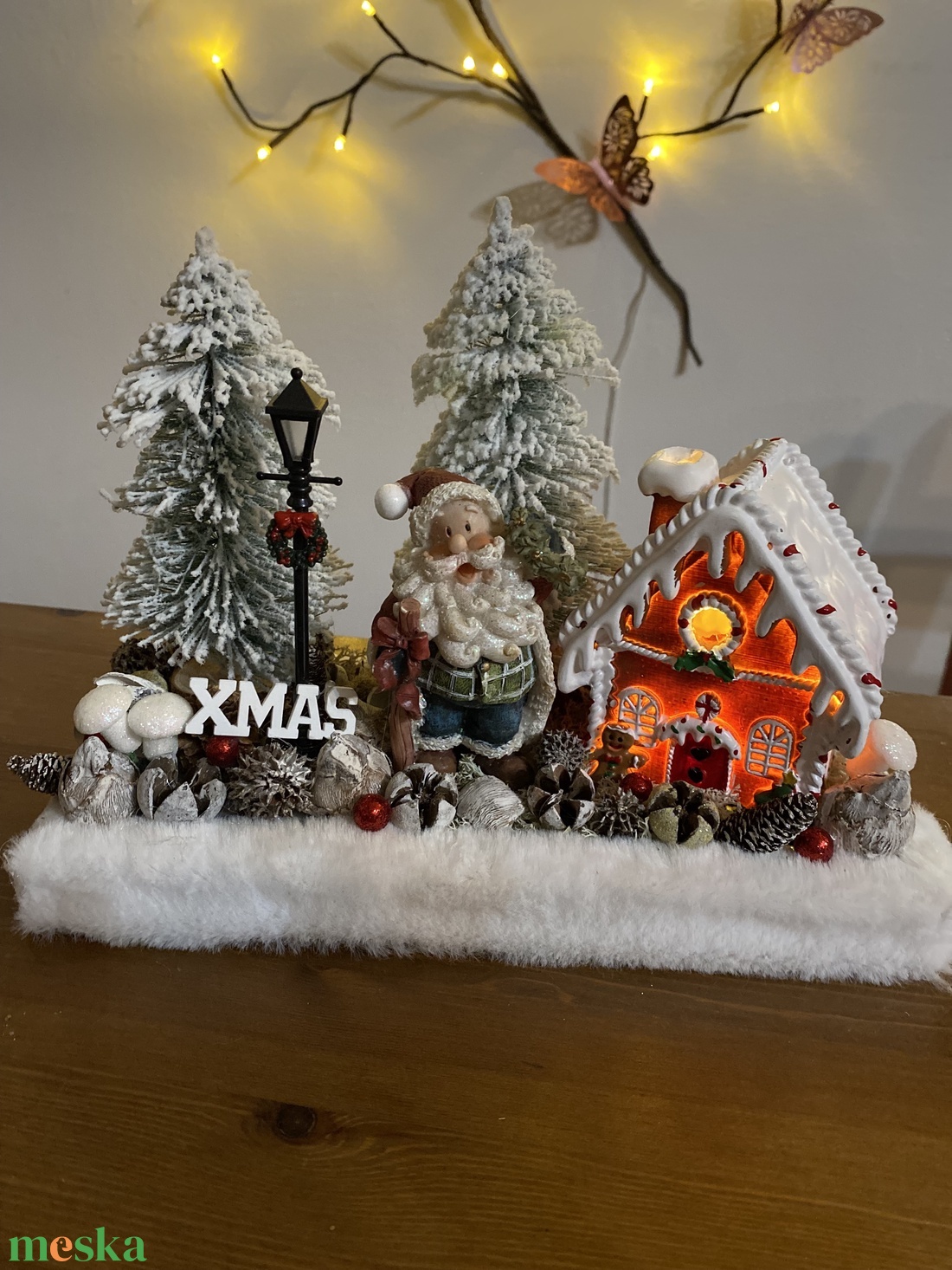 karácsonyi   Télapó asztal disz  - karácsony - karácsonyi lakásdekoráció - karácsonyfadíszek - Meska.hu