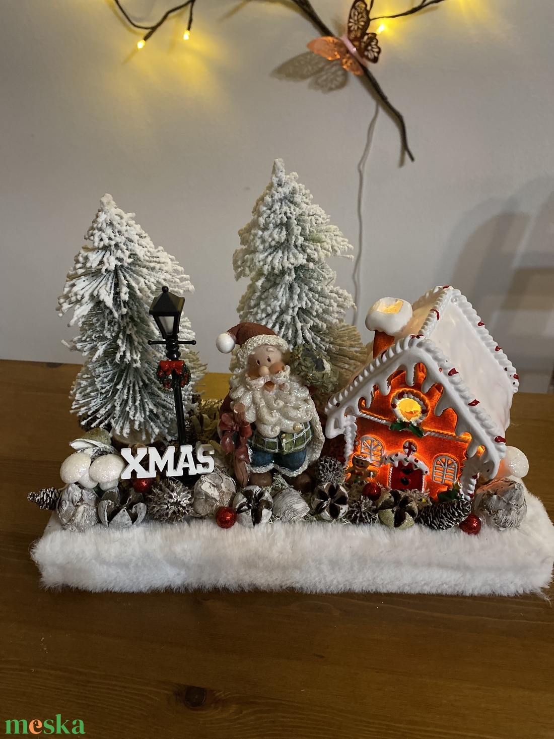 karácsonyi   Télapó asztal disz  - karácsony - karácsonyi lakásdekoráció - karácsonyfadíszek - Meska.hu