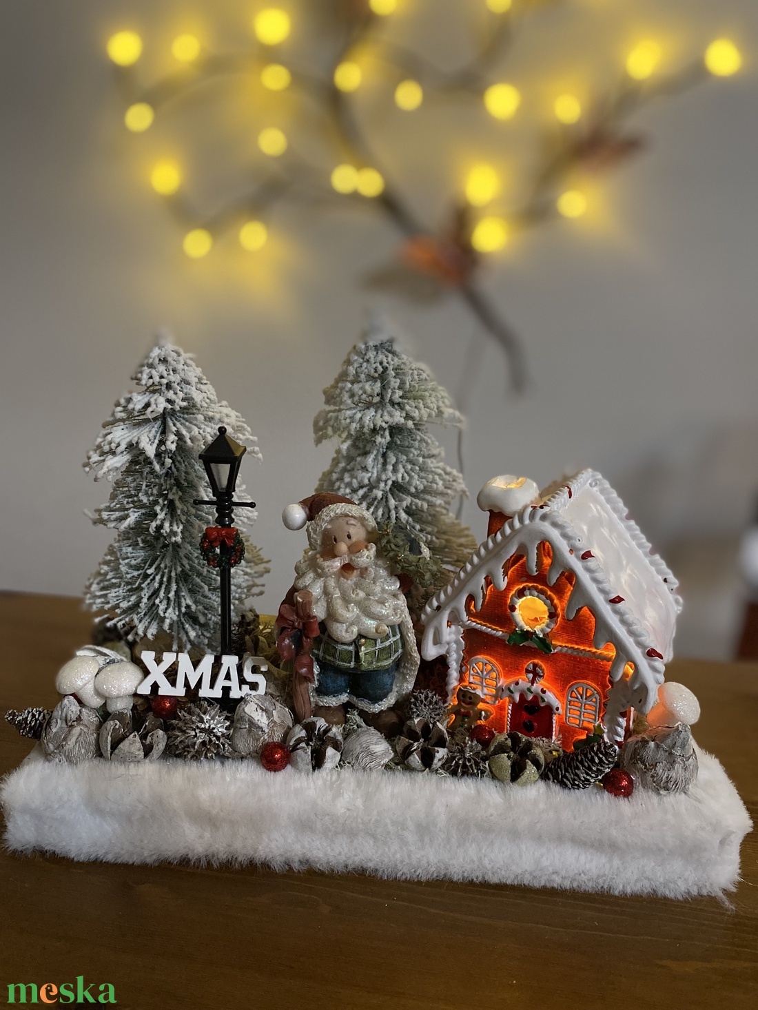 karácsonyi   Télapó asztal disz  - karácsony - karácsonyi lakásdekoráció - karácsonyfadíszek - Meska.hu