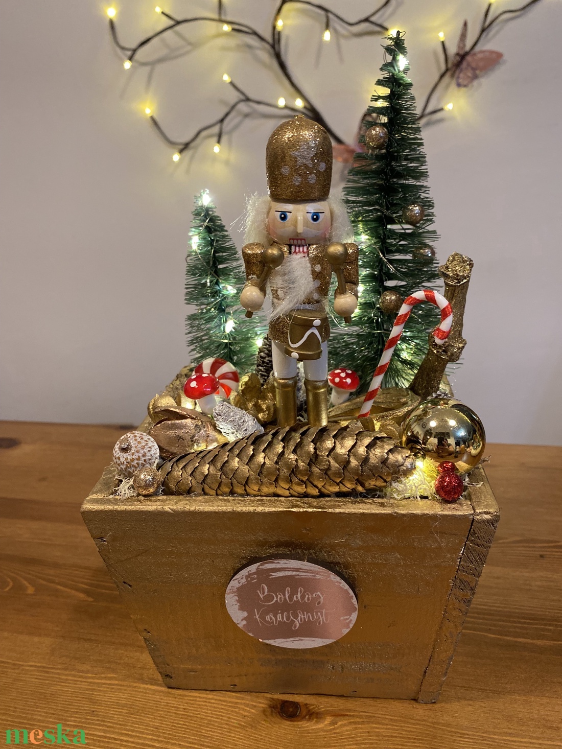 Karácsonyi Diótörő asztal disz  - karácsony - karácsonyi lakásdekoráció - ünnepi asztaldekoráció - Meska.hu