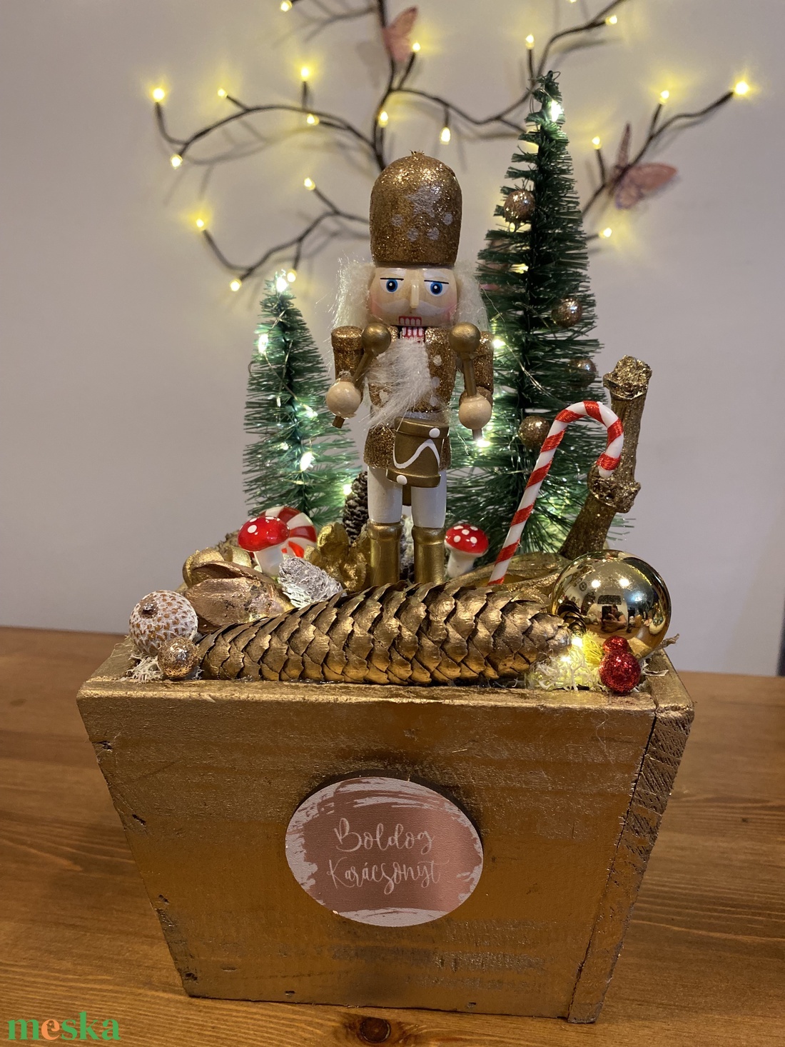 Karácsonyi Diótörő asztal disz  - karácsony - karácsonyi lakásdekoráció - ünnepi asztaldekoráció - Meska.hu