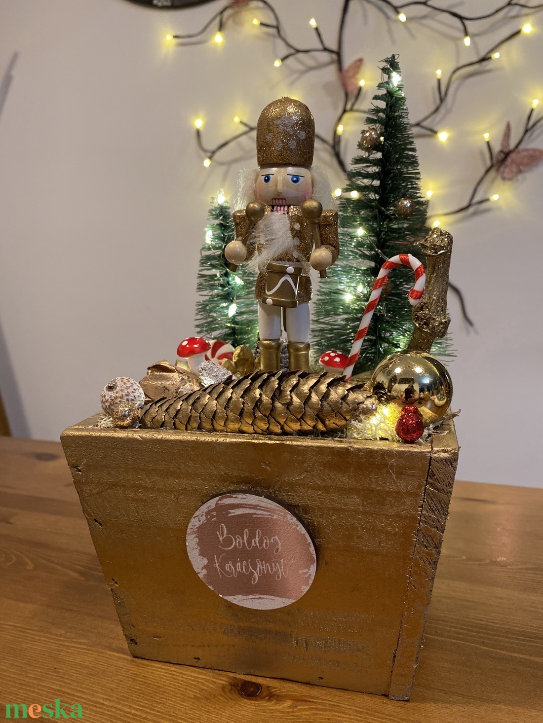 Karácsonyi Diótörő asztal disz  - karácsony - karácsonyi lakásdekoráció - ünnepi asztaldekoráció - Meska.hu