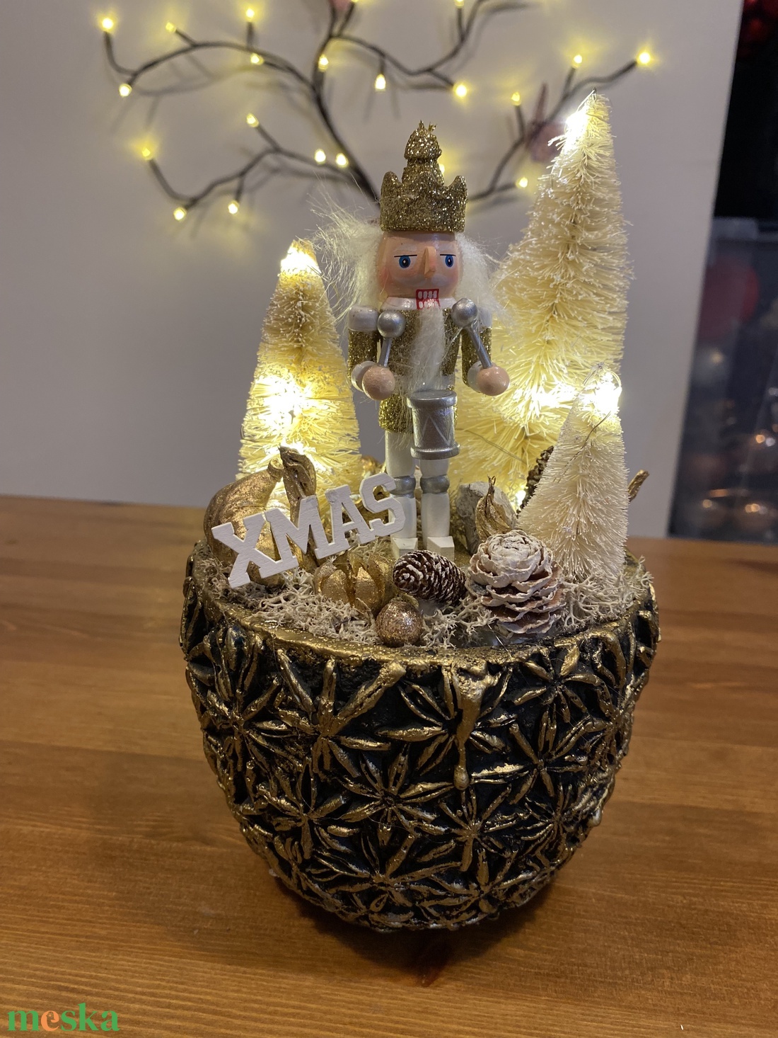 Karácsonyi Diótörő asztal disz  - karácsony - karácsonyi lakásdekoráció - ünnepi asztaldekoráció - Meska.hu