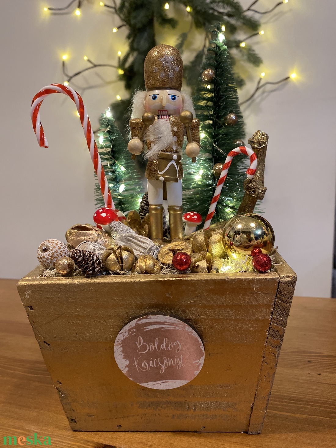 Karácsonyi Diótörő asztal disz  - karácsony - karácsonyi lakásdekoráció - ünnepi asztaldekoráció - Meska.hu