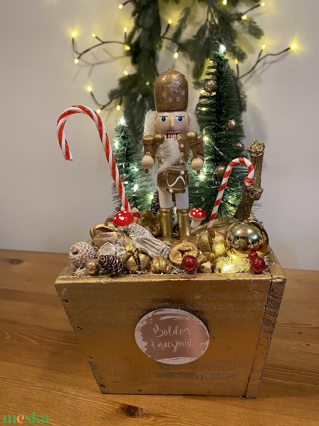 Karácsonyi Diótörő asztal disz  - karácsony - karácsonyi lakásdekoráció - ünnepi asztaldekoráció - Meska.hu