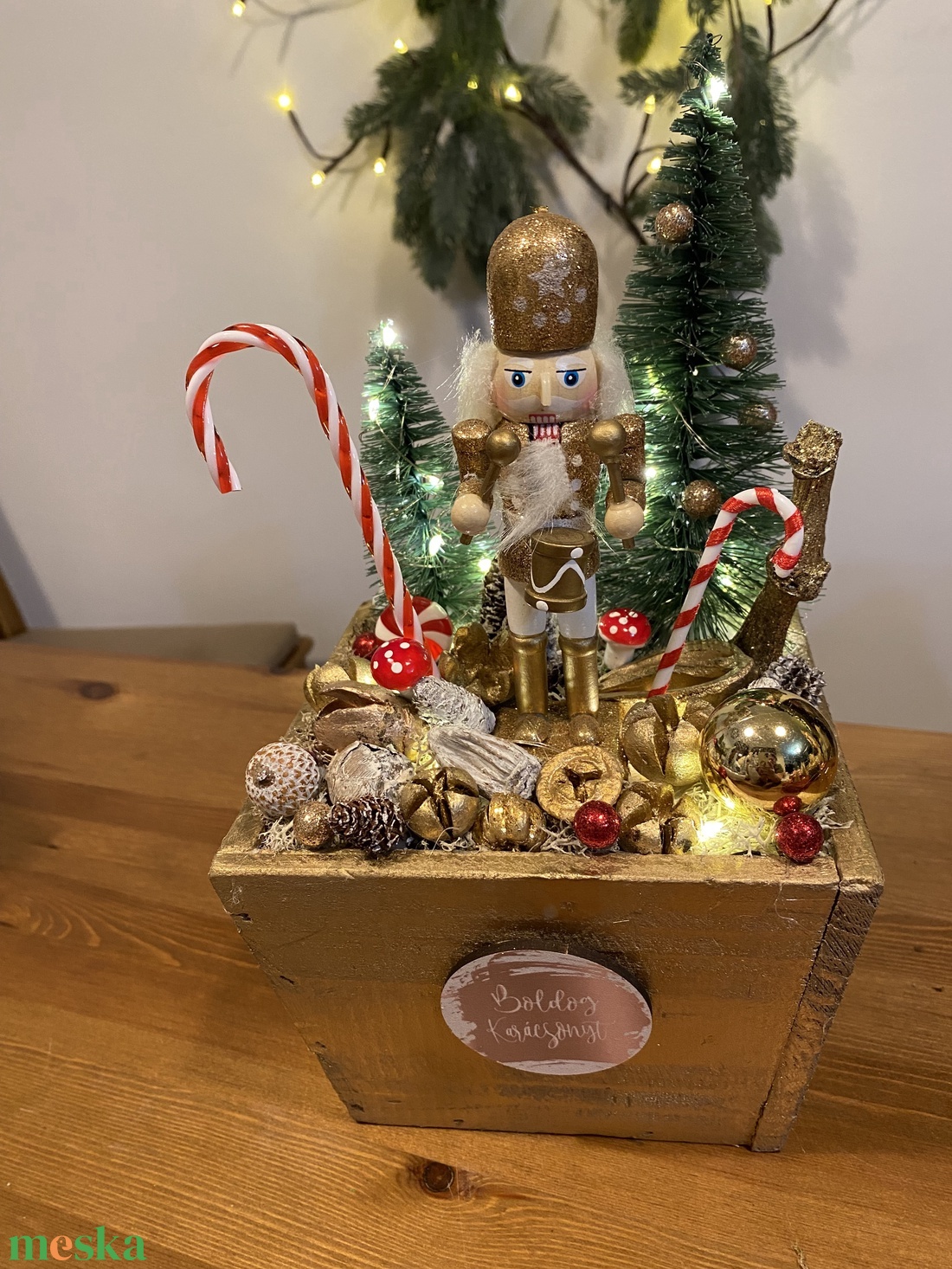 Karácsonyi Diótörő asztal disz  - karácsony - karácsonyi lakásdekoráció - ünnepi asztaldekoráció - Meska.hu