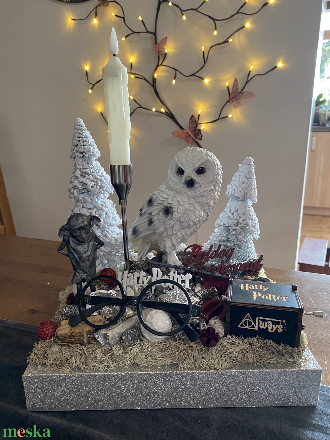 Harry Potter karácsonyi asztal disz  - karácsony - karácsonyi lakásdekoráció - karácsonyfadíszek - Meska.hu