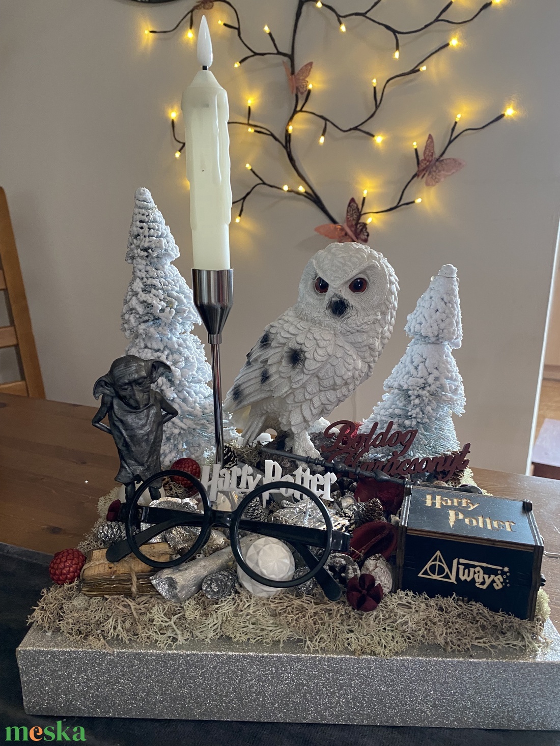 Harry Potter karácsonyi asztal disz  - karácsony - karácsonyi lakásdekoráció - karácsonyfadíszek - Meska.hu