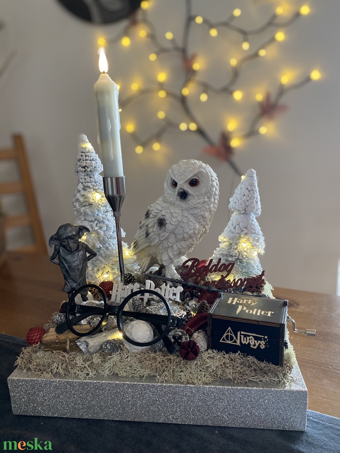 Harry Potter karácsonyi asztal disz  - karácsony - karácsonyi lakásdekoráció - karácsonyfadíszek - Meska.hu
