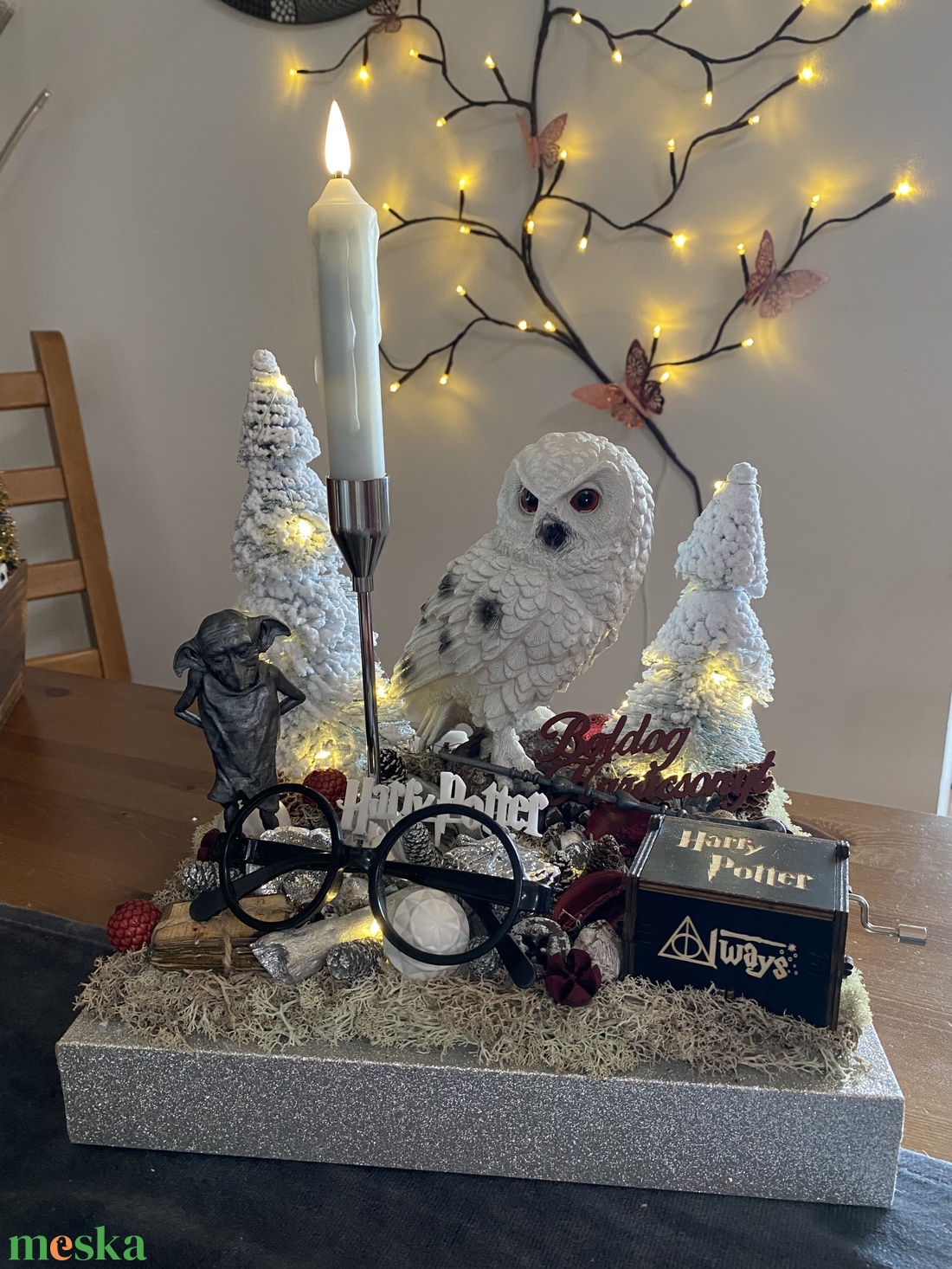 Harry Potter karácsonyi asztal disz  - karácsony - karácsonyi lakásdekoráció - karácsonyfadíszek - Meska.hu