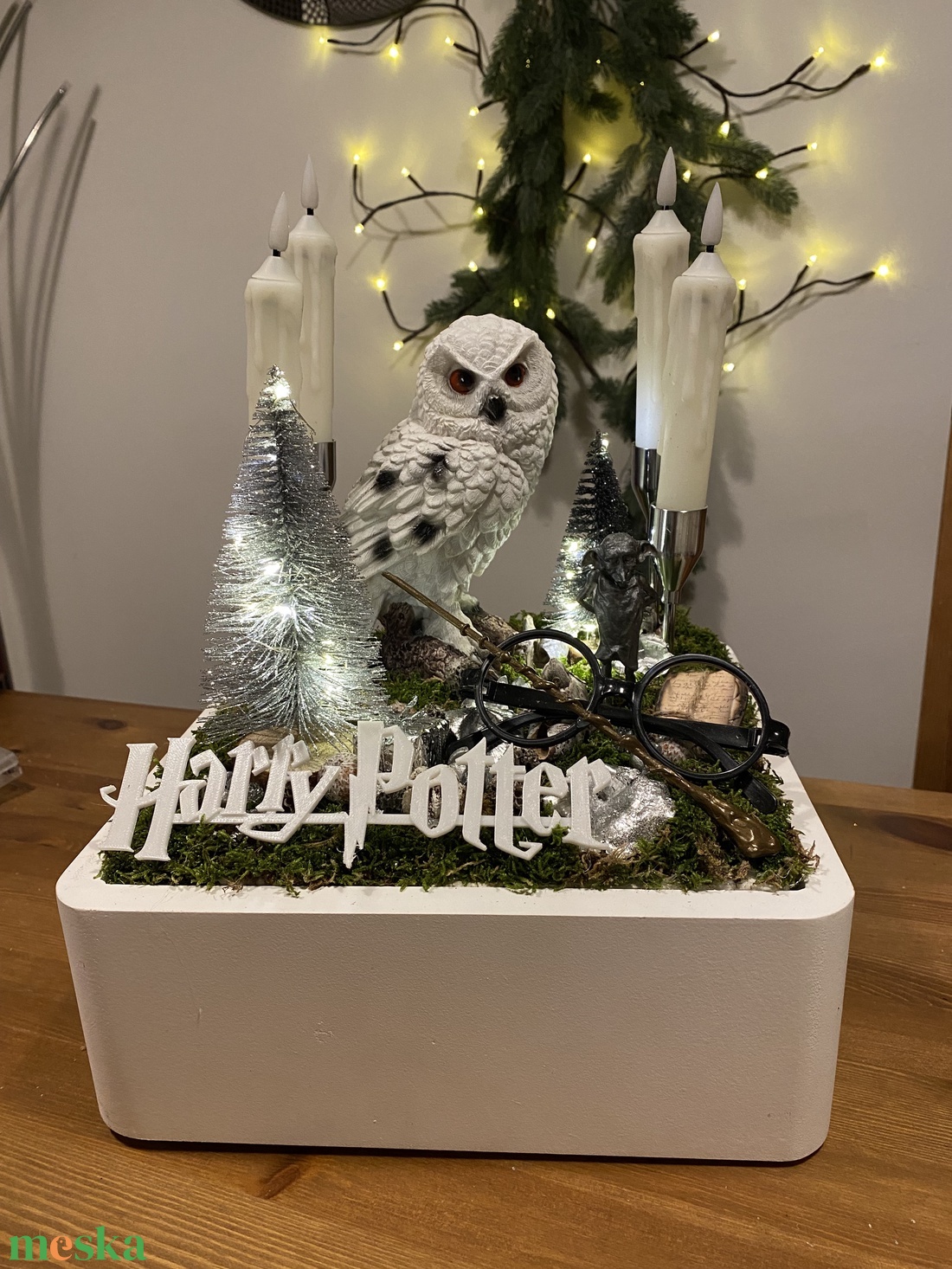 Harry Potter advent karácsonyi asztal disz  - karácsony - karácsonyi lakásdekoráció - karácsonyfadíszek - Meska.hu
