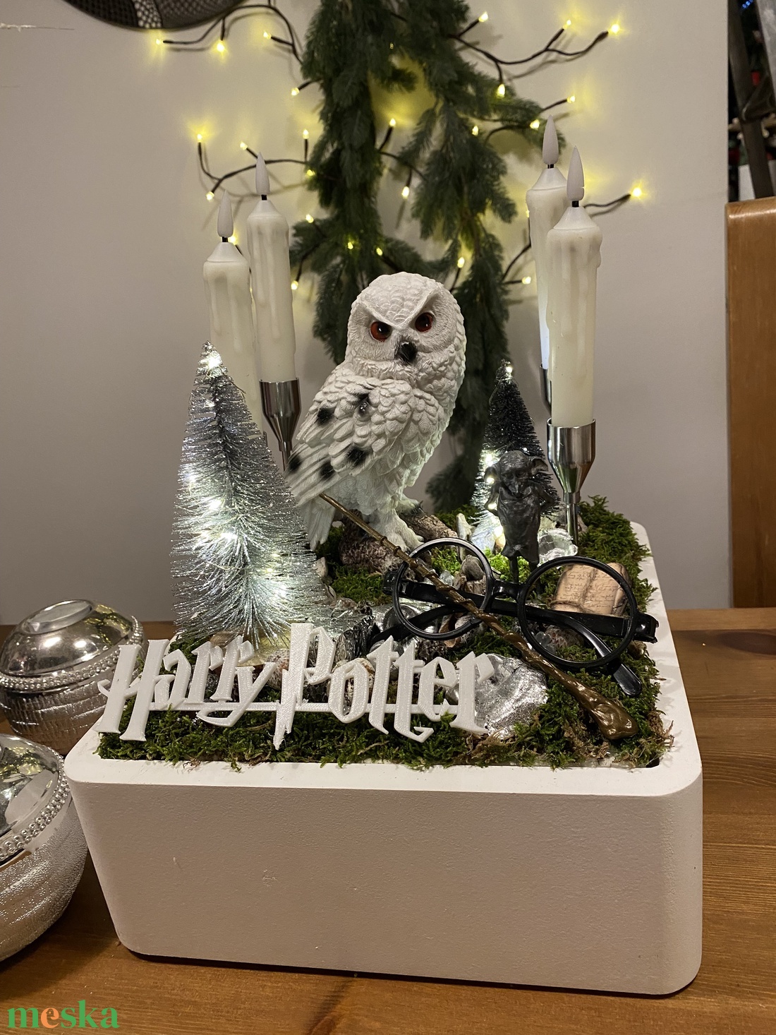 Harry Potter advent karácsonyi asztal disz  - karácsony - karácsonyi lakásdekoráció - karácsonyfadíszek - Meska.hu