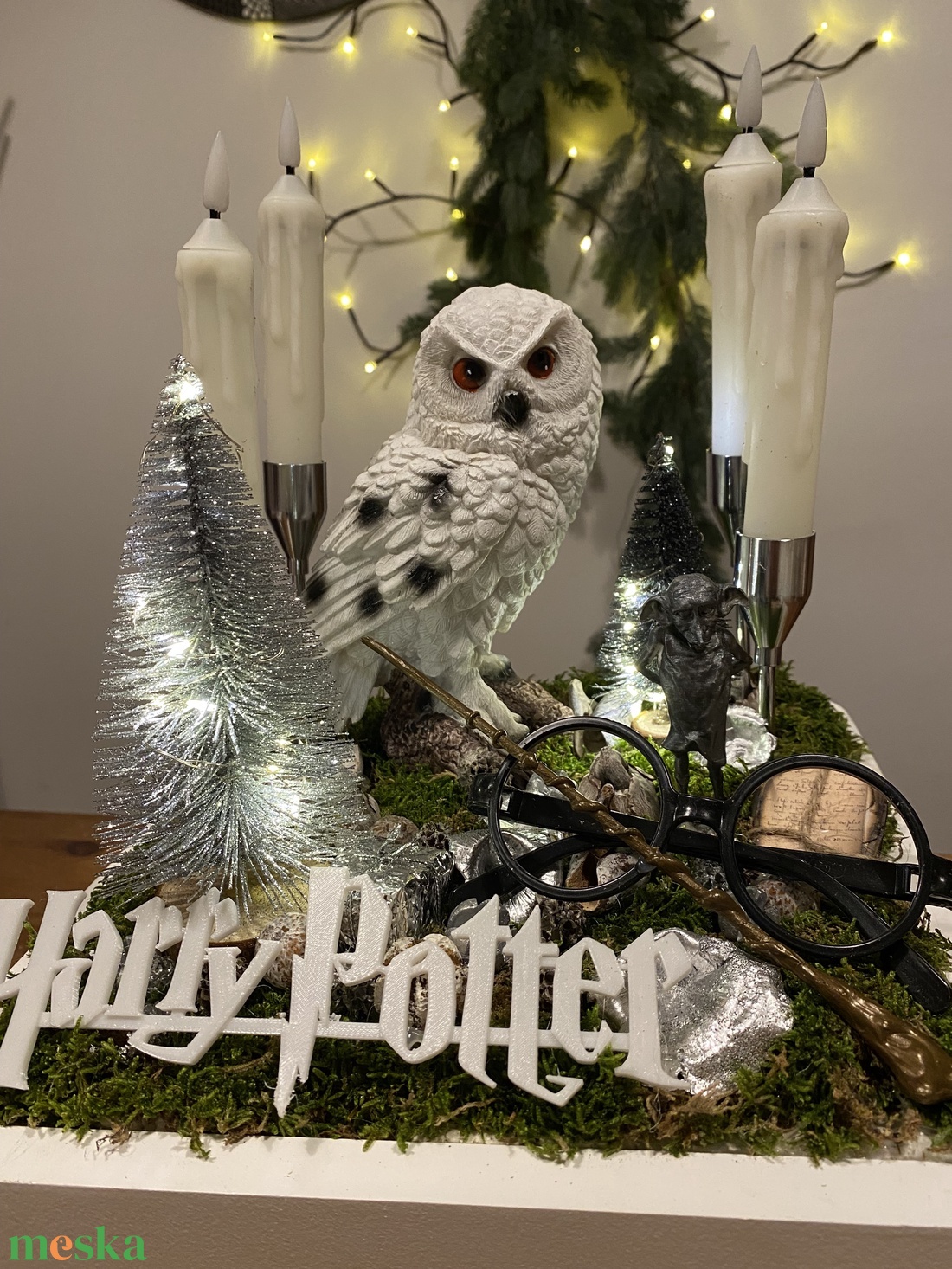 Harry Potter advent karácsonyi asztal disz  - karácsony - karácsonyi lakásdekoráció - karácsonyfadíszek - Meska.hu