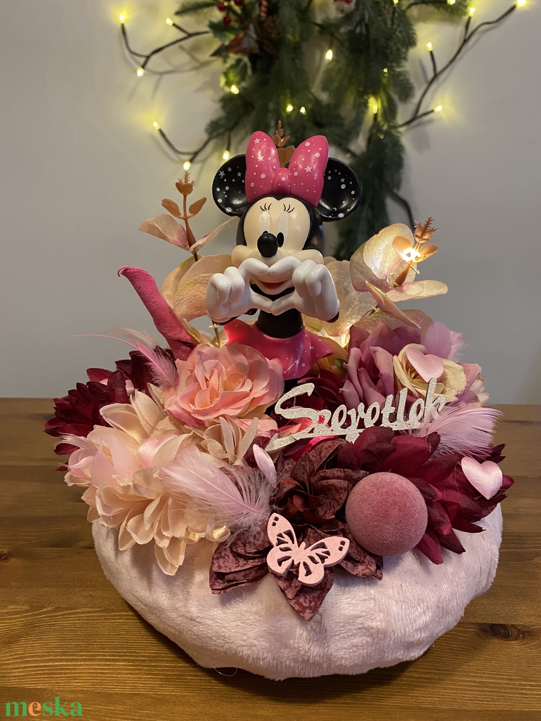 Disney Minnie  asztal disz  - otthon & életmód - dekoráció - asztal és polc dekoráció - dekorációs tál, tartó - Meska.hu