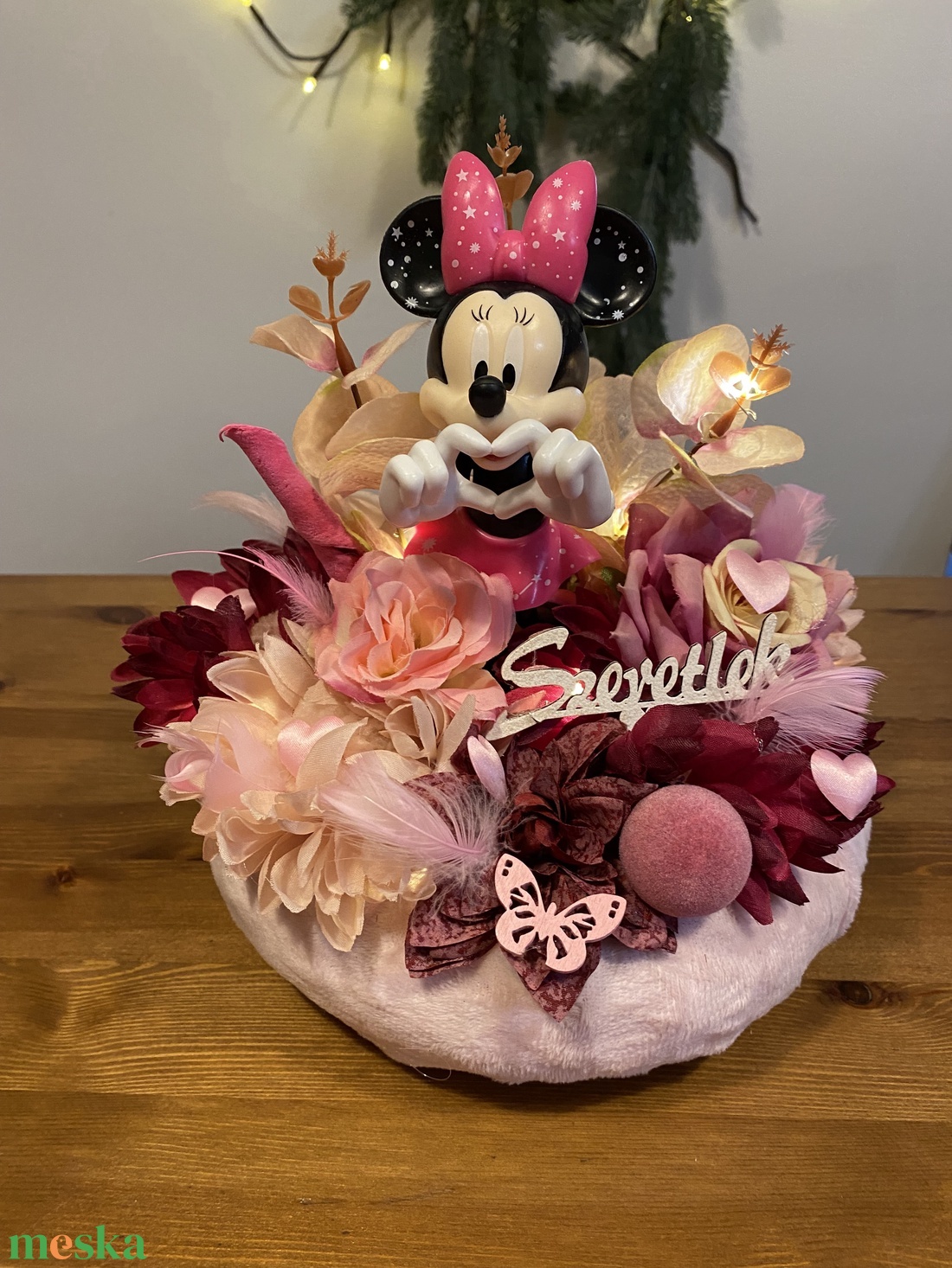 Disney Minnie  asztal disz  - otthon & életmód - dekoráció - asztal és polc dekoráció - dekorációs tál, tartó - Meska.hu