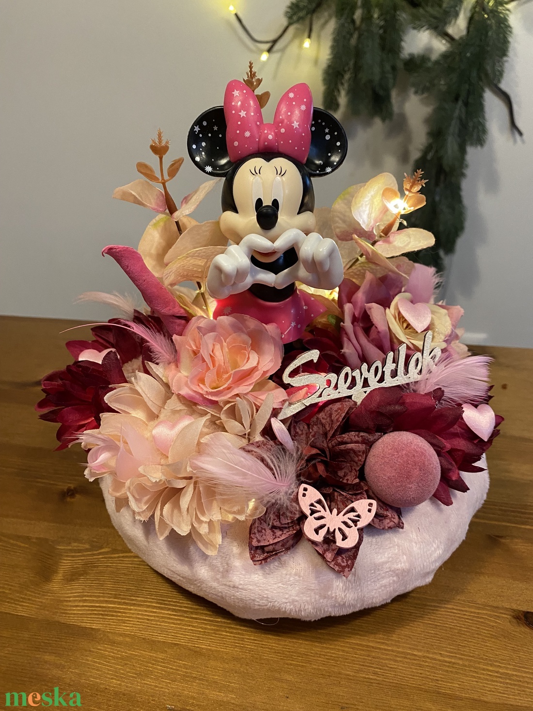 Disney Minnie  asztal disz  - otthon & életmód - dekoráció - asztal és polc dekoráció - dekorációs tál, tartó - Meska.hu