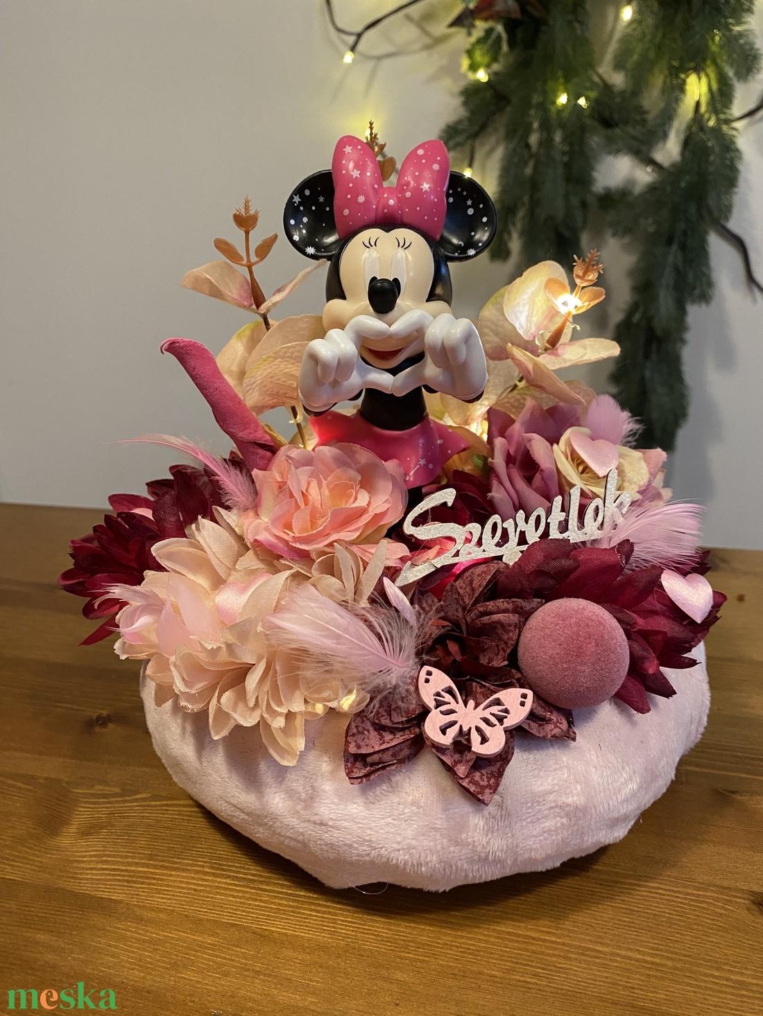 Disney Minnie  asztal disz  - otthon & életmód - dekoráció - asztal és polc dekoráció - dekorációs tál, tartó - Meska.hu