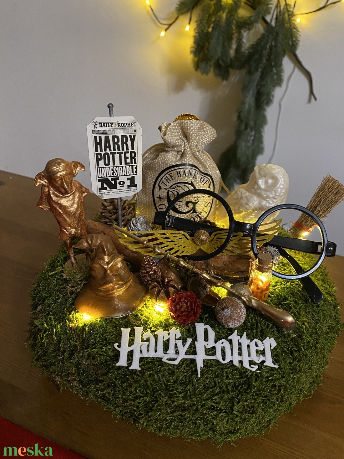 Harry Potter   Tavasz váró  asztal disz  - otthon & életmód - dekoráció - asztal és polc dekoráció - asztaldísz - Meska.hu
