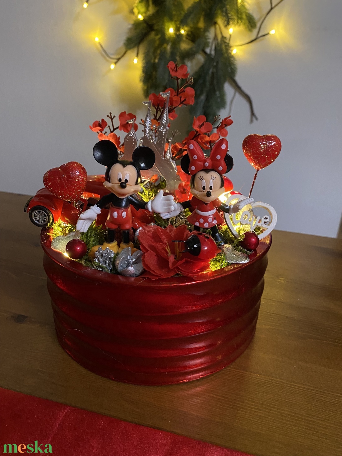  Disney Mickey és Minnie   asztal disz  - otthon & életmód - dekoráció - asztal és polc dekoráció - asztaldísz - Meska.hu