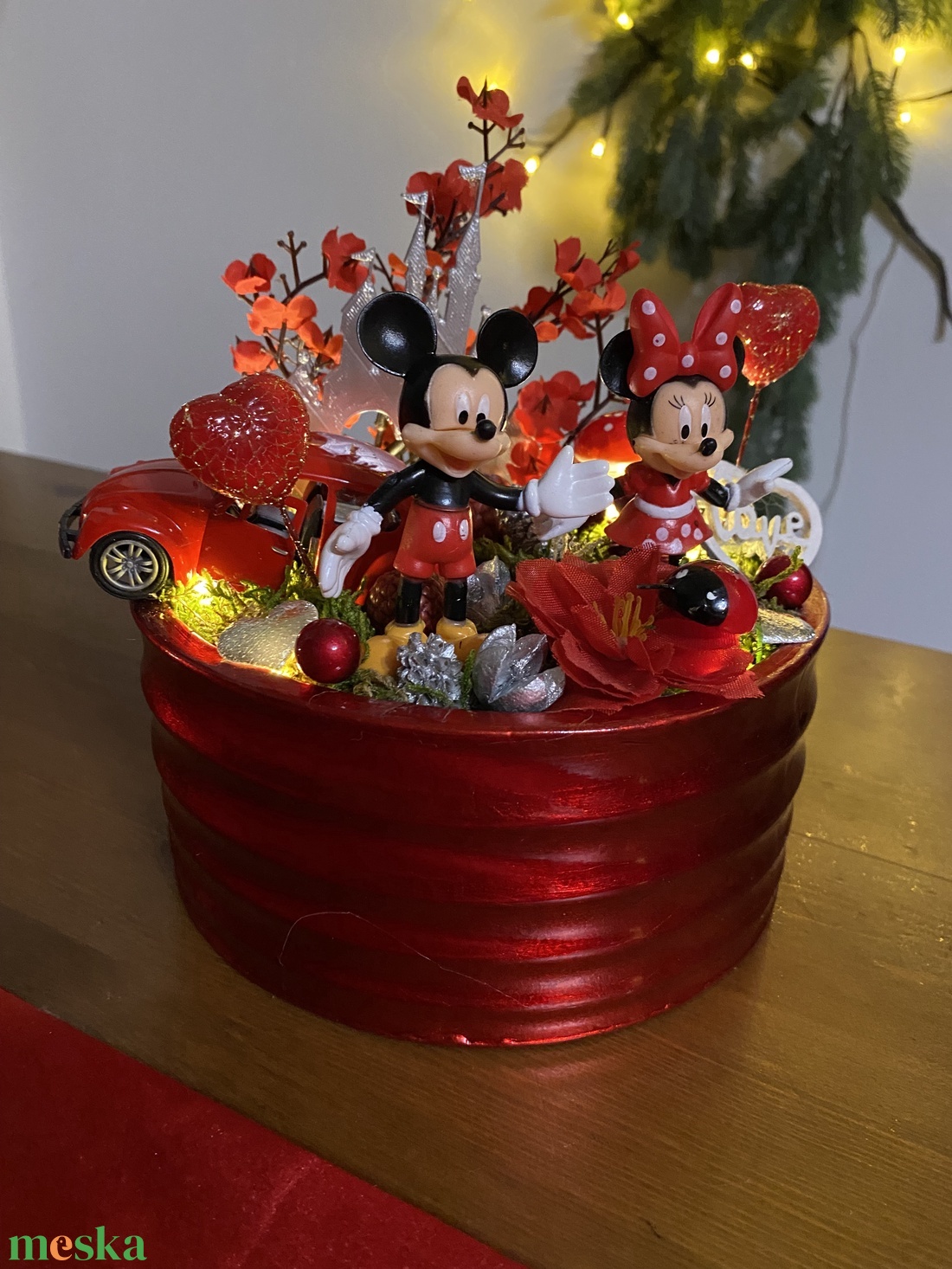  Disney Mickey és Minnie   asztal disz  - otthon & életmód - dekoráció - asztal és polc dekoráció - asztaldísz - Meska.hu