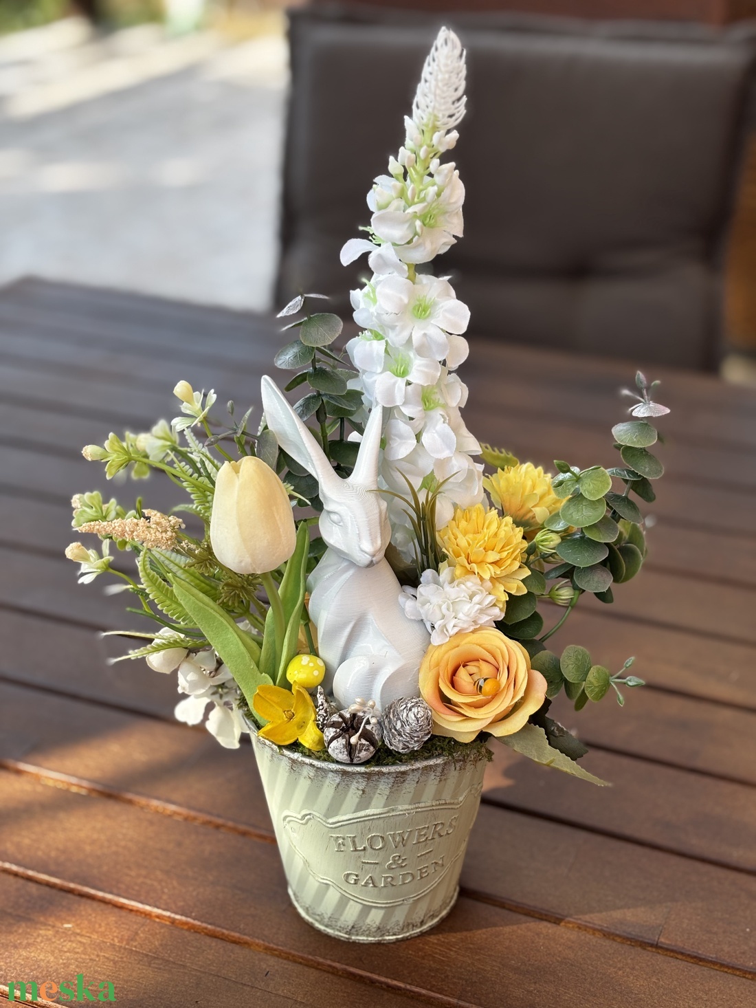 Tavaszi húsvéti  asztal disz  - otthon & életmód - dekoráció - asztal és polc dekoráció - dekorációs tál, tartó - Meska.hu