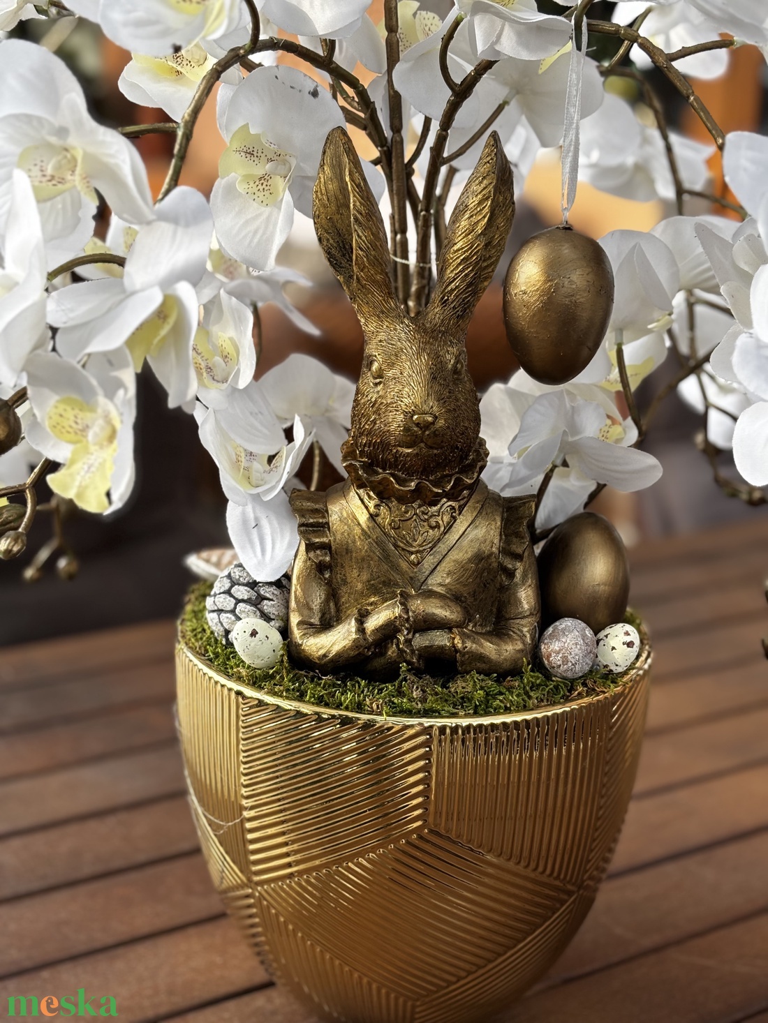 Tavaszi húsvéti  asztal disz  - otthon & életmód - dekoráció - asztal és polc dekoráció - dekorációs tál, tartó - Meska.hu