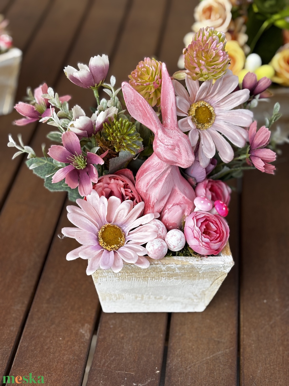 Tavaszi húsvéti  asztal disz  - otthon & életmód - dekoráció - asztal és polc dekoráció - dekorációs tál, tartó - Meska.hu